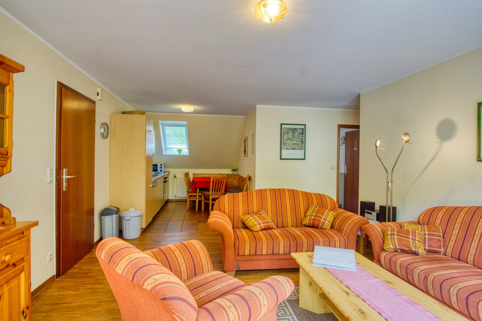 Wohnzimmer Ferienwohnung Lindenhof Natururlaub Lüneburger Heide