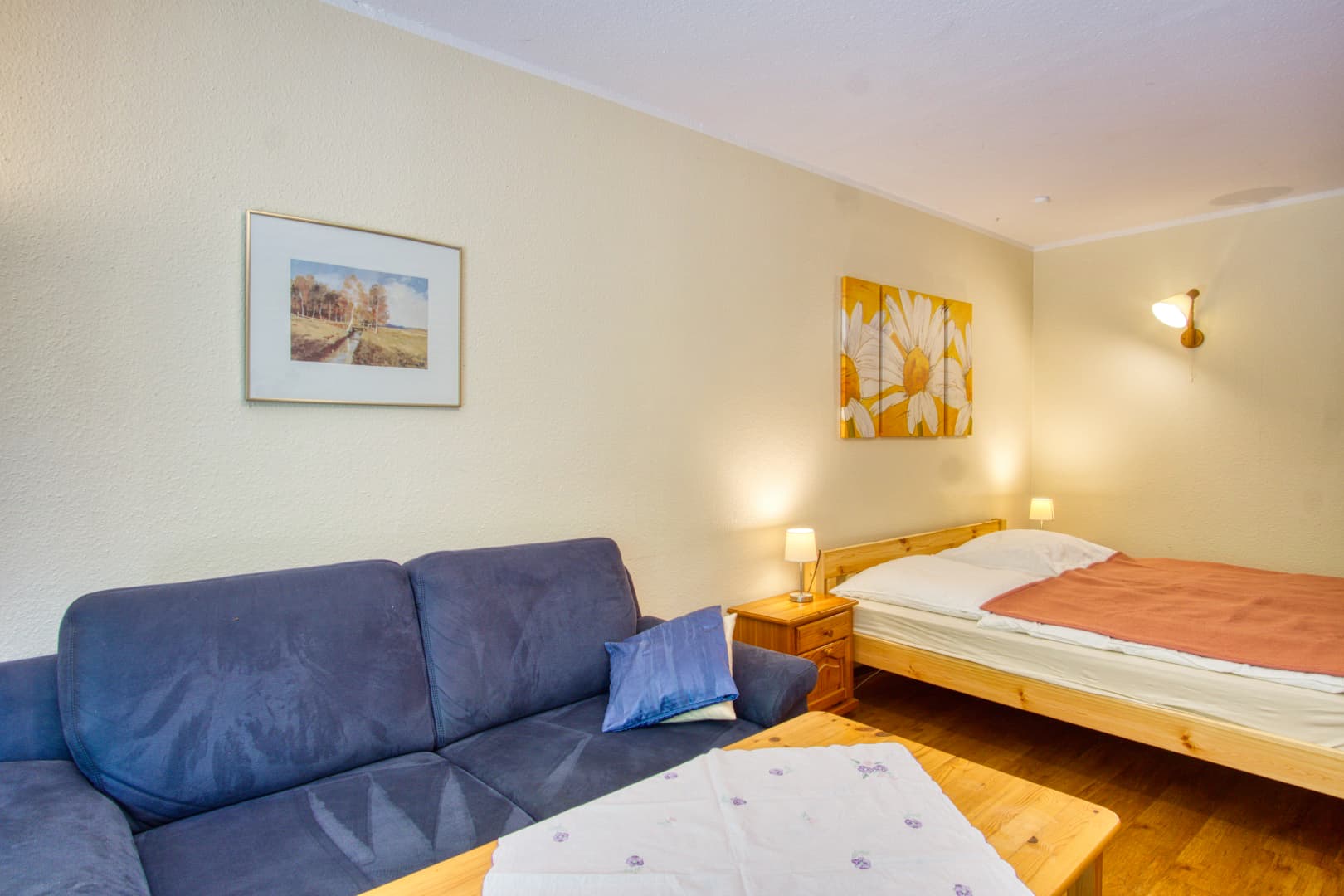 Sitzecke Ferienwohnung Lindenhof Natururlaub Lüneburger Heide