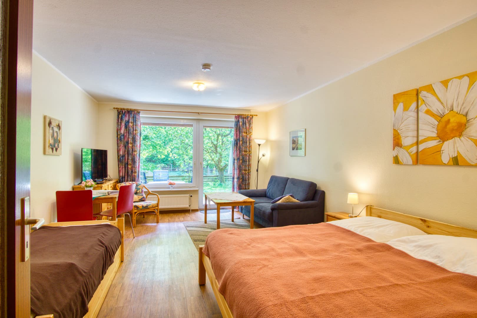 Wohnbereich Ferienwohnung Lindenhof Natururlaub Lüneburger Heide