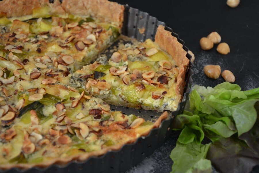Rezept: Buchweizen-Quiche mit Lauch und Käse / Lüneburger Heide