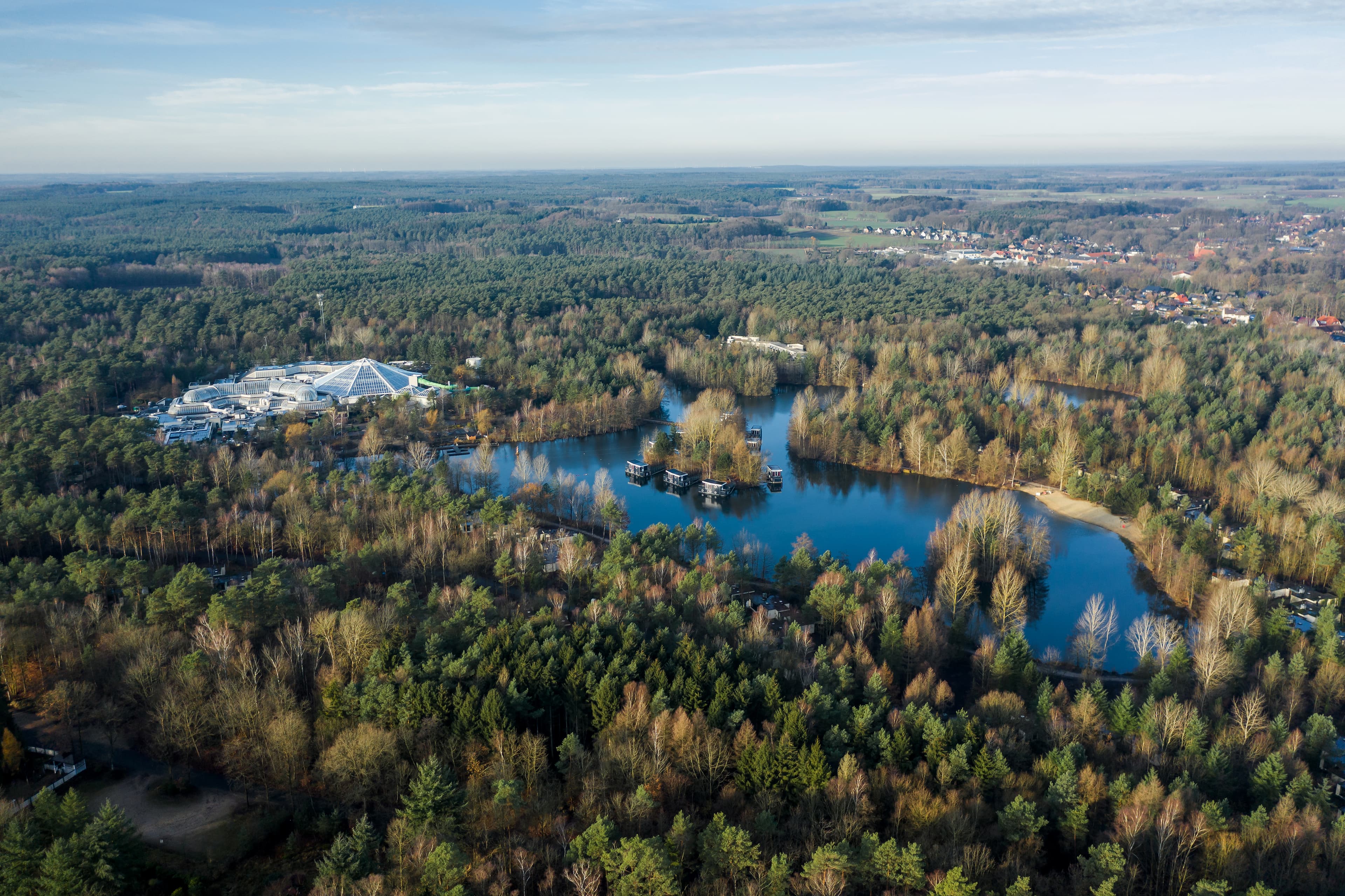 Luftbild des Center Parcs Bispingen