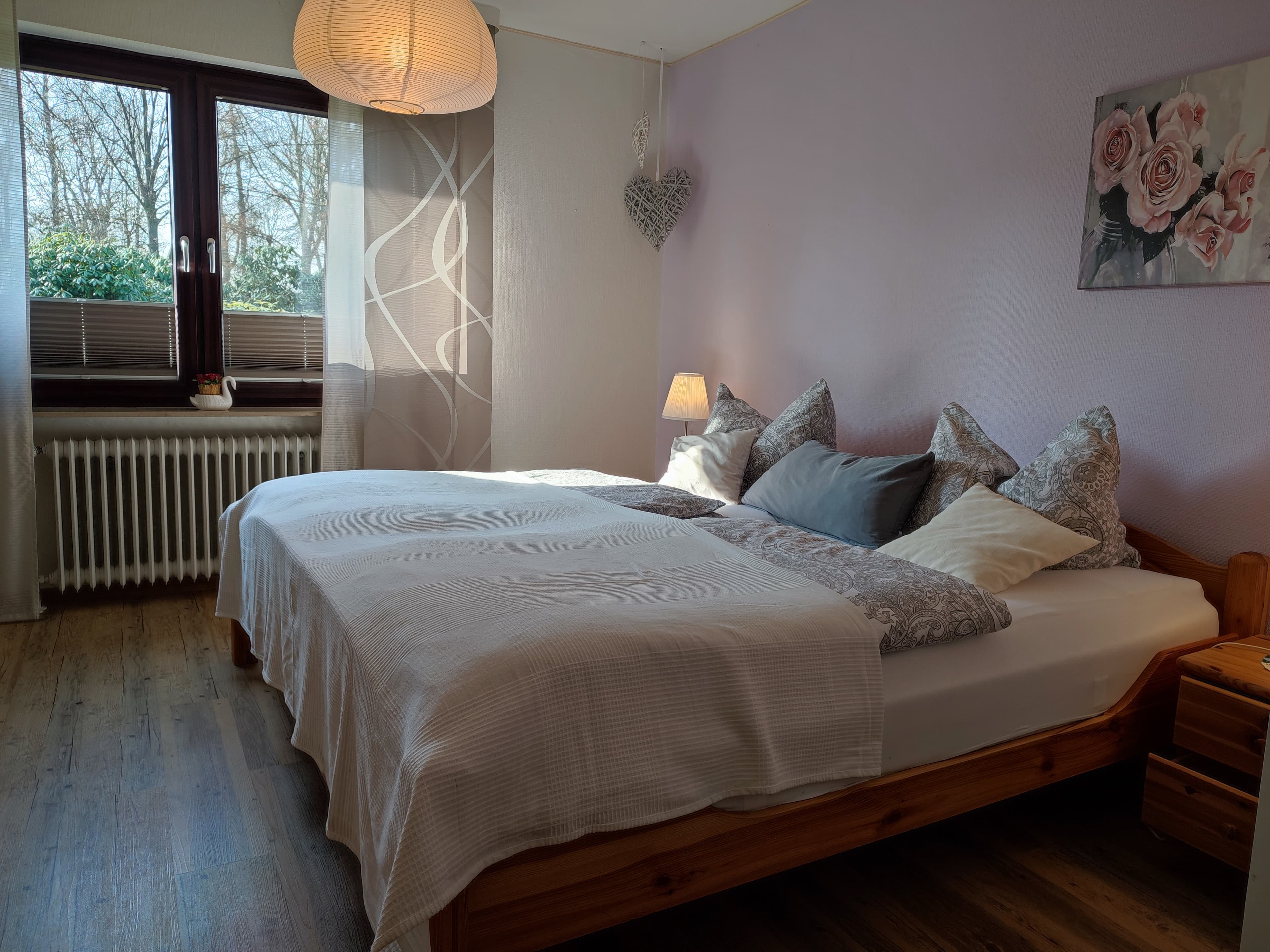 Schlafzimmer in der Ferienwohnung Haus Wiesengrund in Bispingen