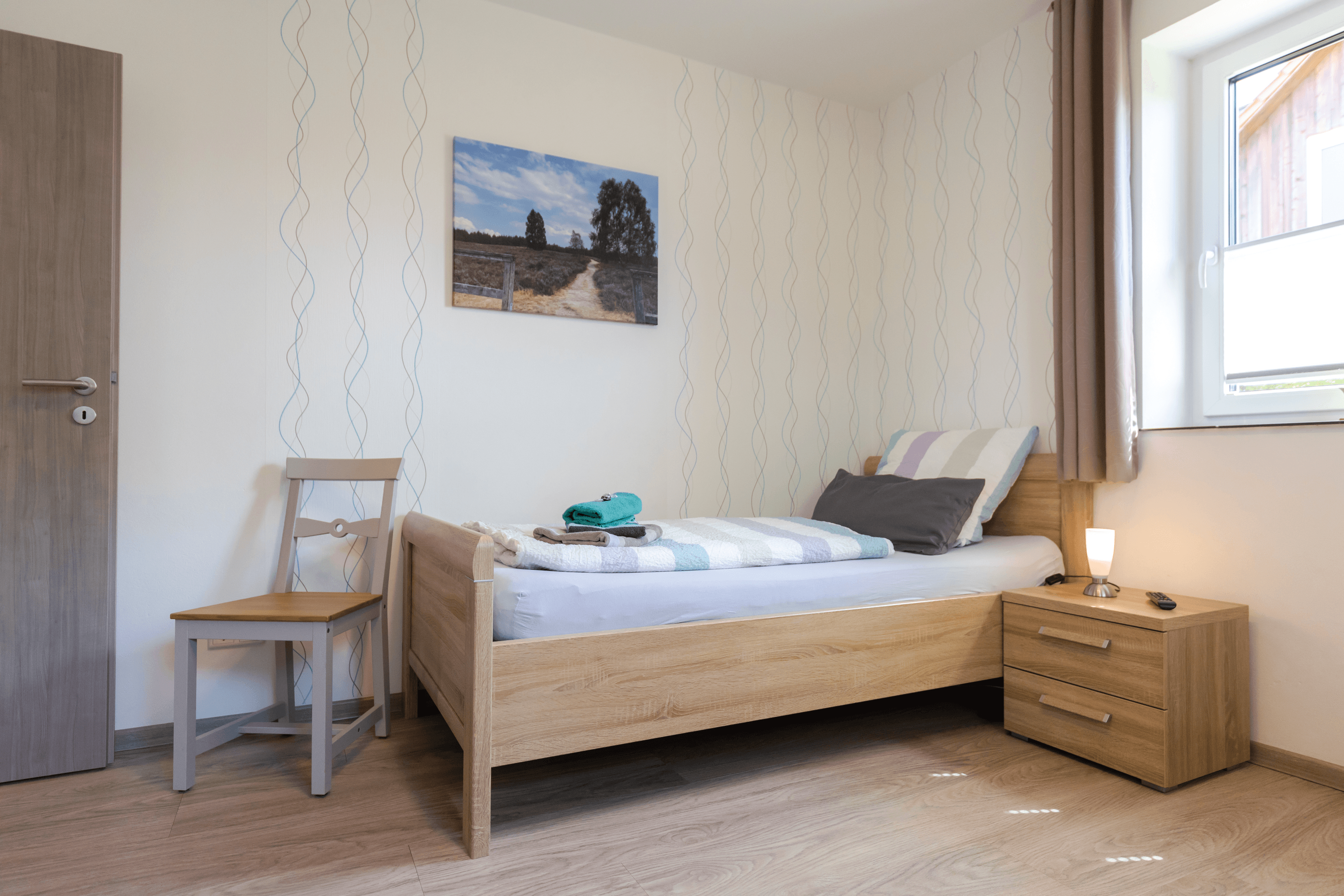 Schlafzimmer in dem Ferienhaus Südheide in Hermannsburg