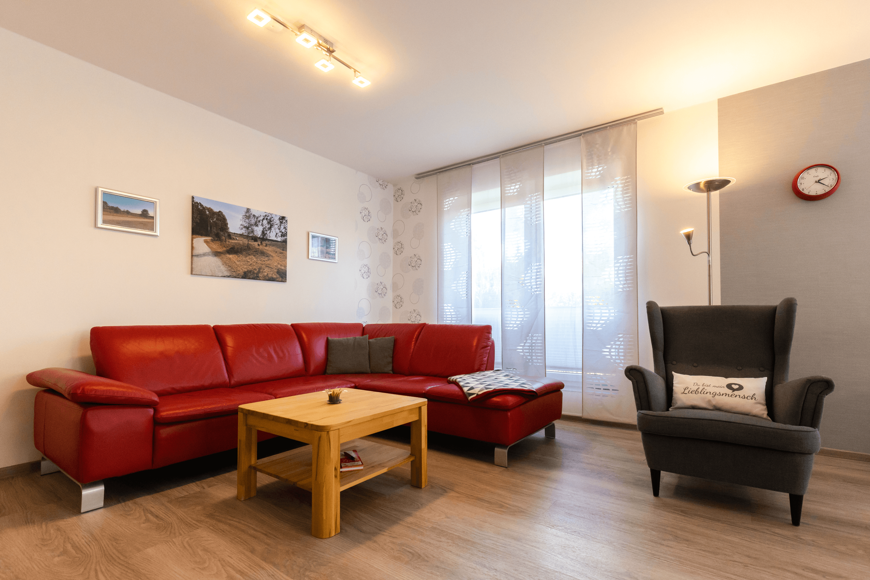 Wohnzimmer in dem Ferienhaus Südheide in Hermannsburg