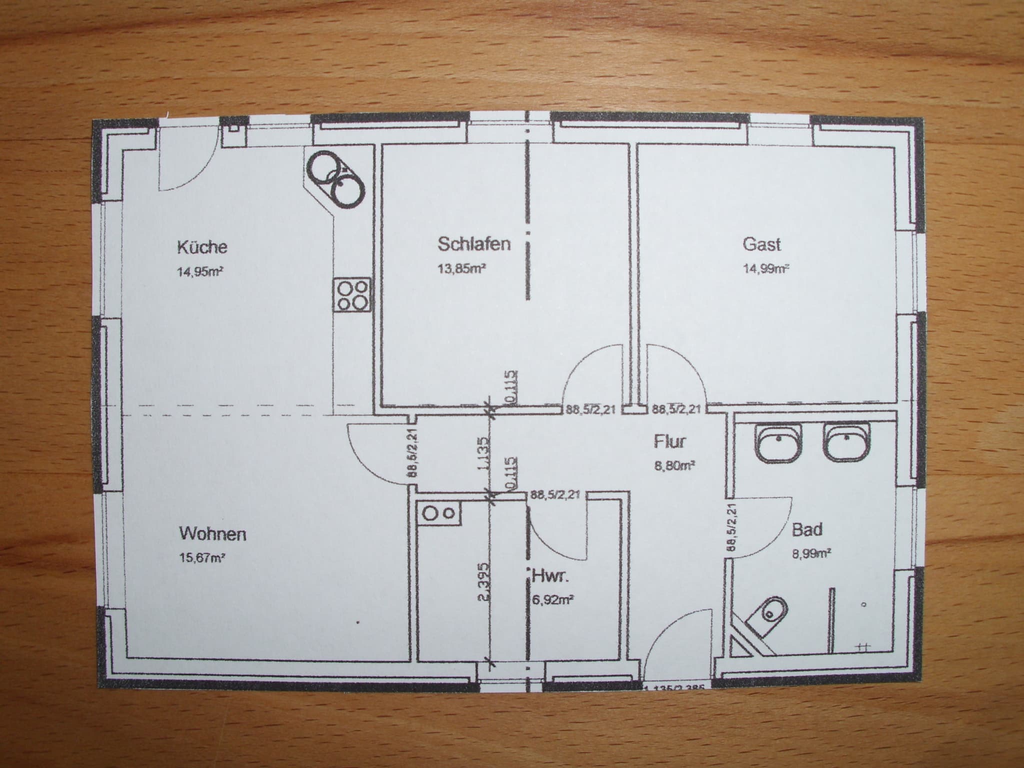 Grundriss Ferienhaus Südheide Hermannsburg