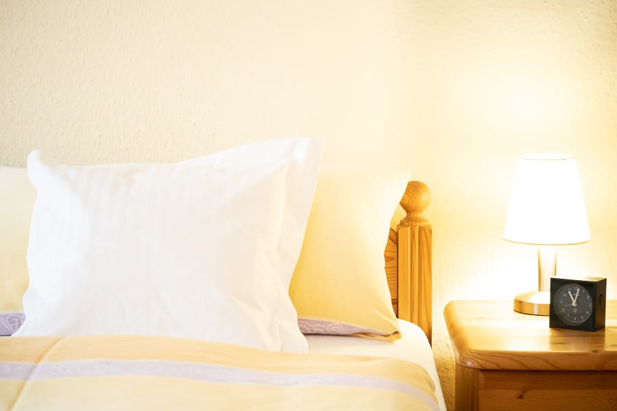 Schlafzimmer in der Ferienwohnung Burmester in Undeloh