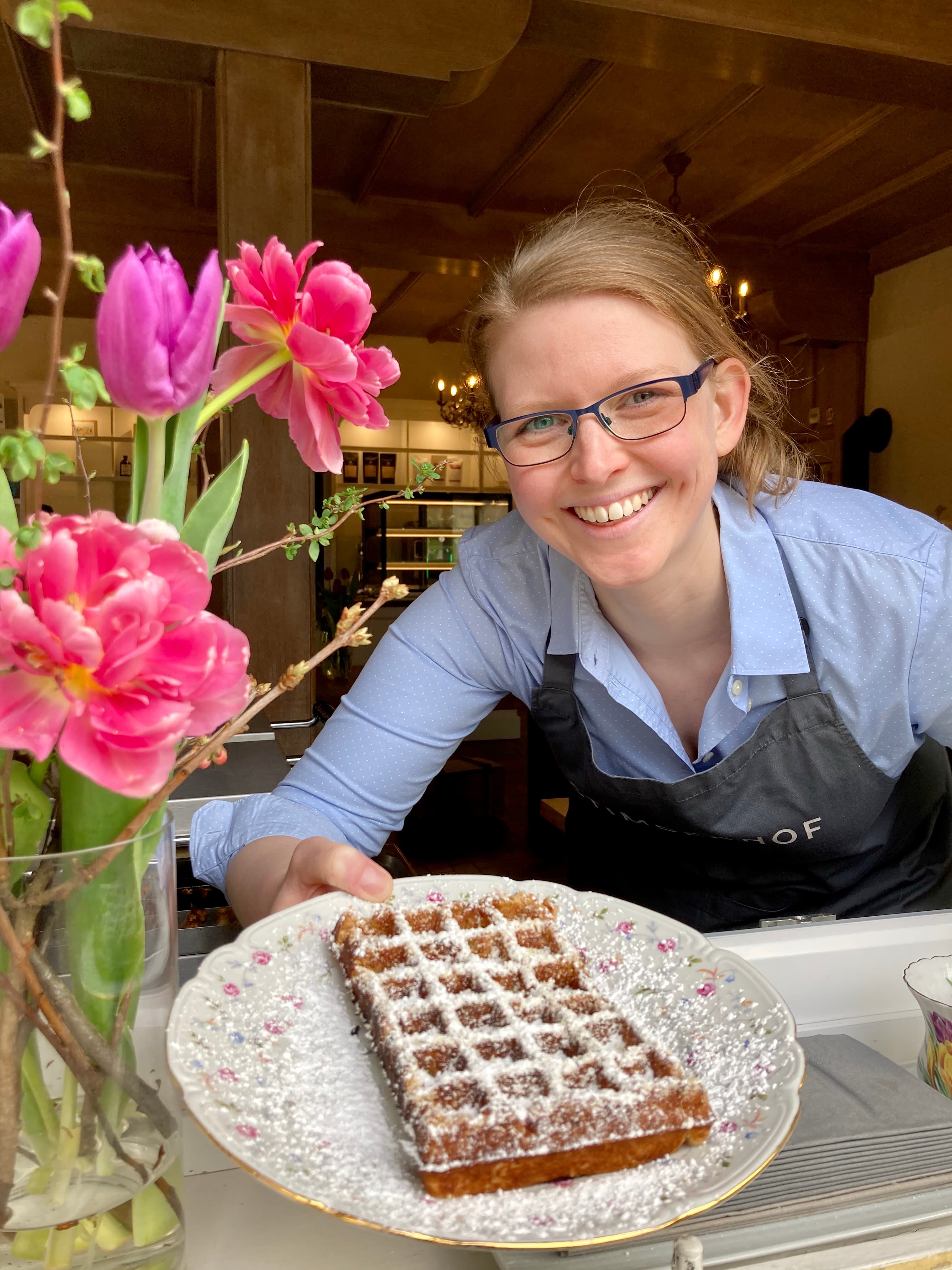 Sabrinas Apfelwaffeln im dem Hotel Stimbekhof in Bispingen