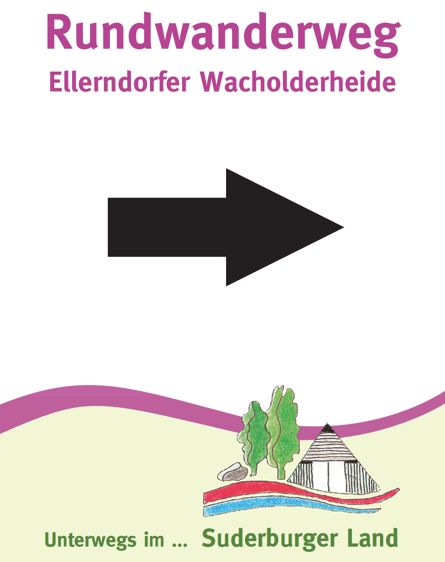 Wanderweg durch die Ellerndorfer Wacholderheide