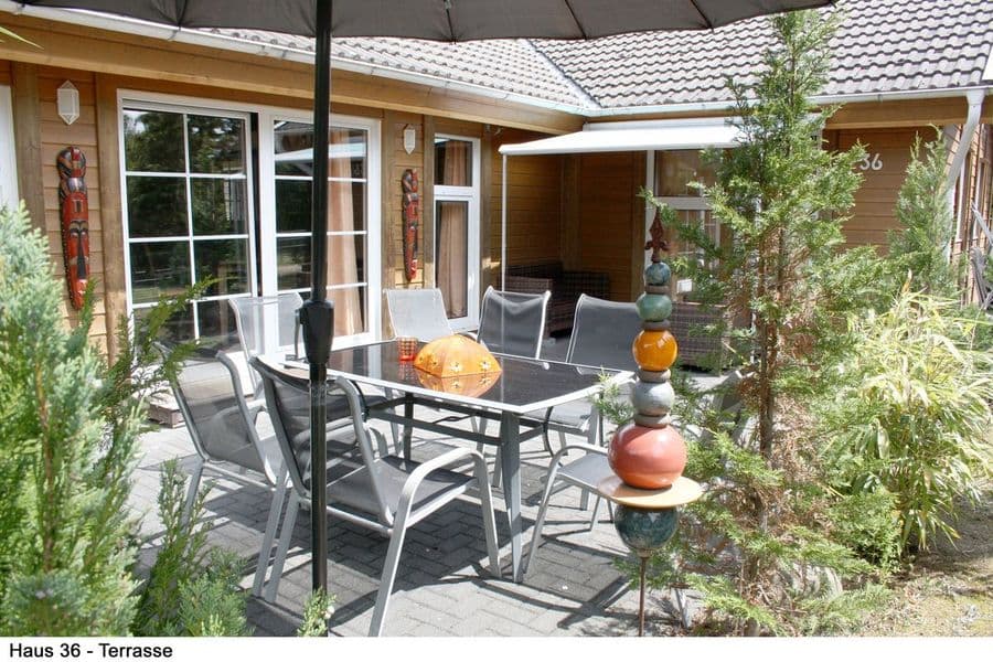 Terrasse am Ferienhaus Marderfang 36 Müden Örtze