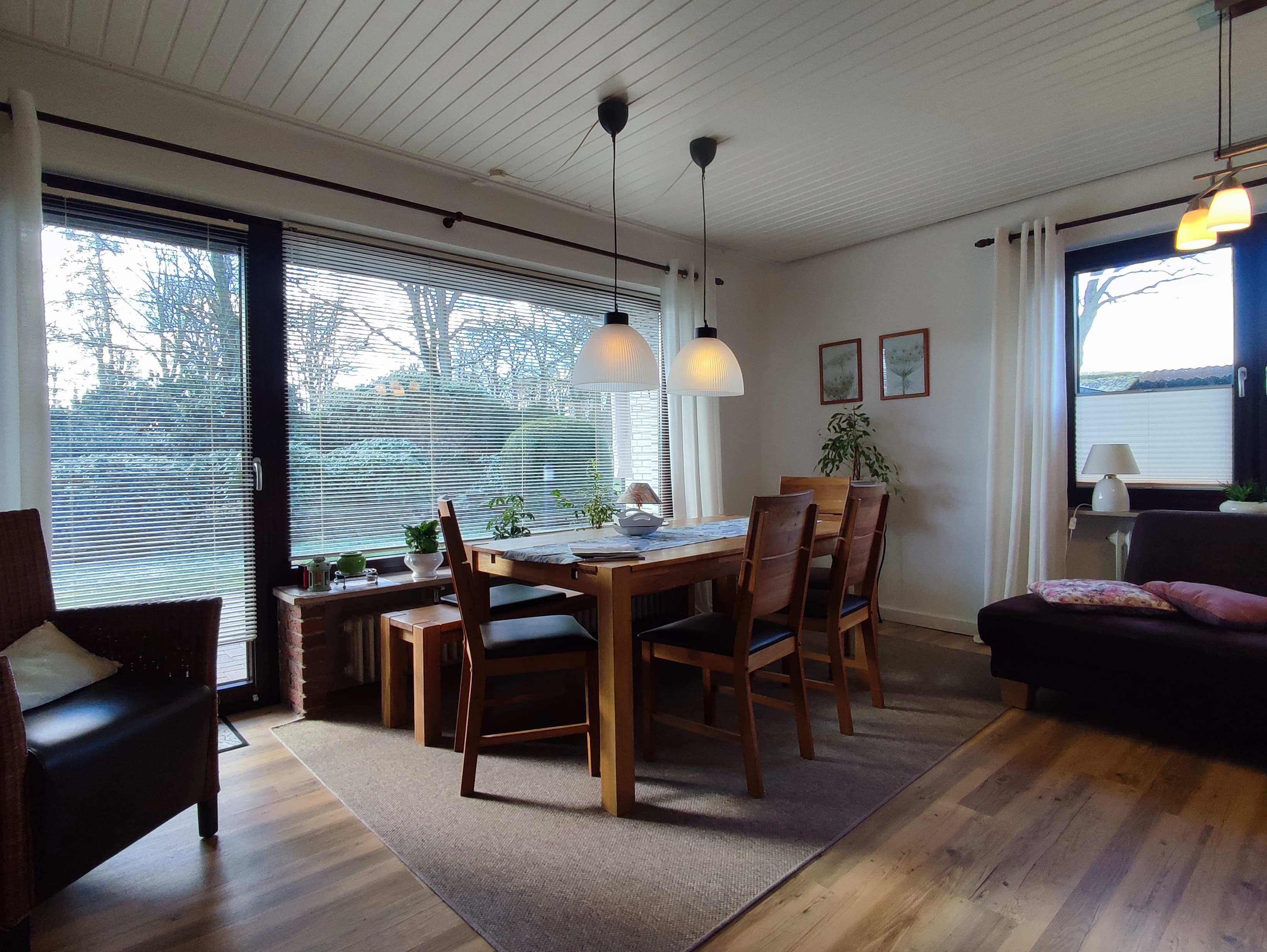 Essbereich unten Ferienwohnung Haus Wiesengrund Bispingen