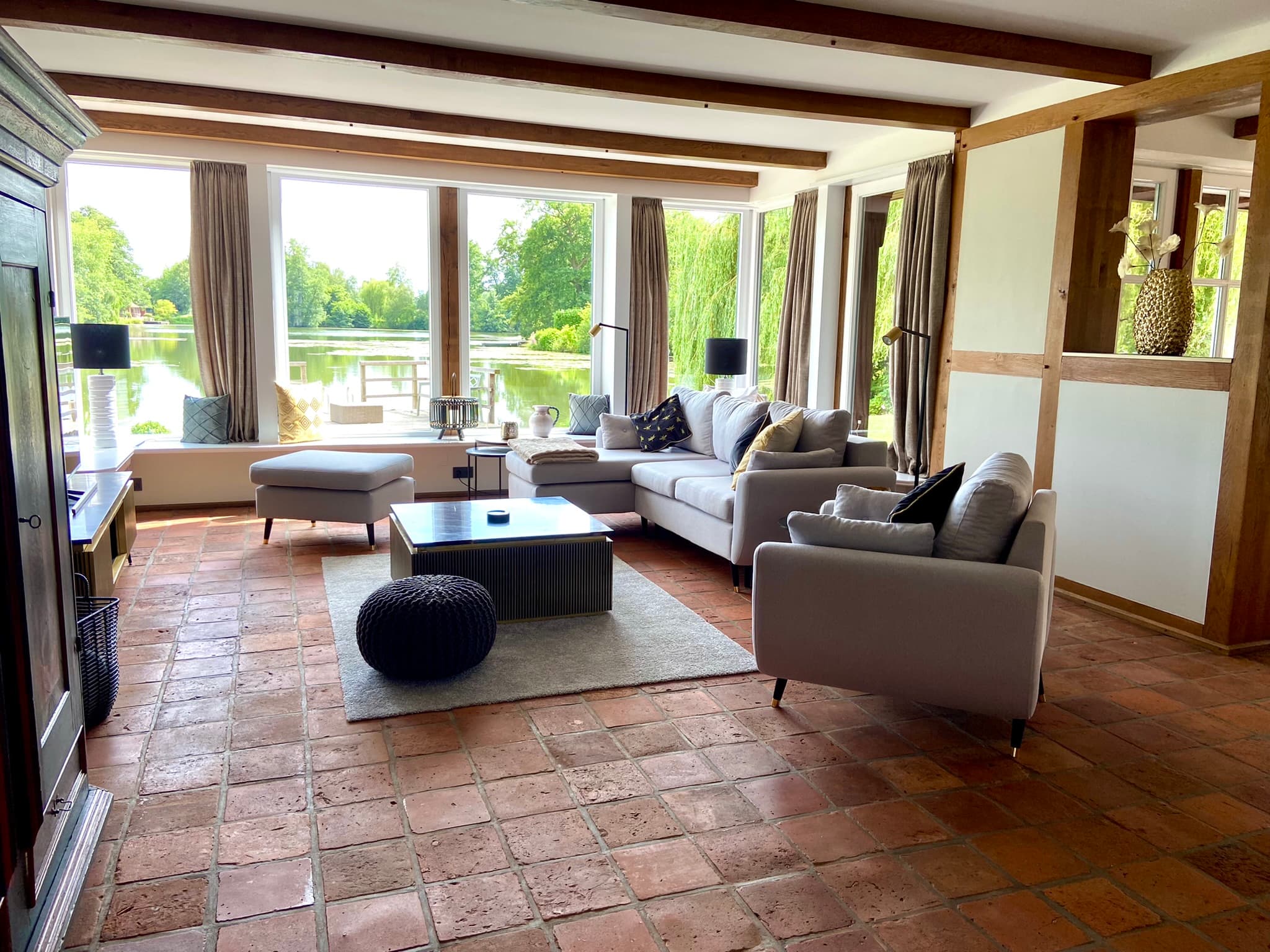 Wohnzimmer in dem Ferienhaus Landhaus Lotten in Winsen (Luhe)