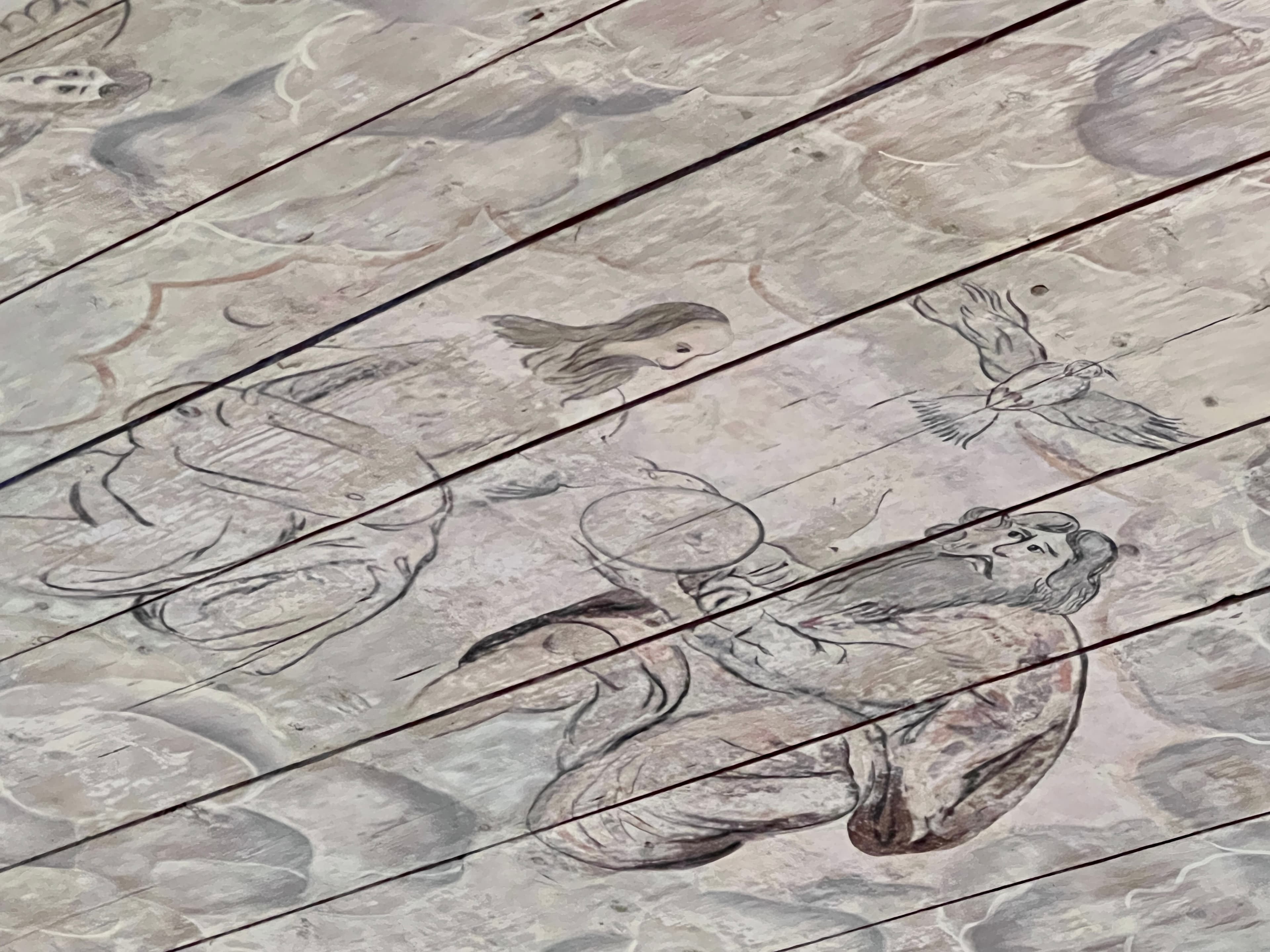 Deckengemälde in St Johannis Langlingen