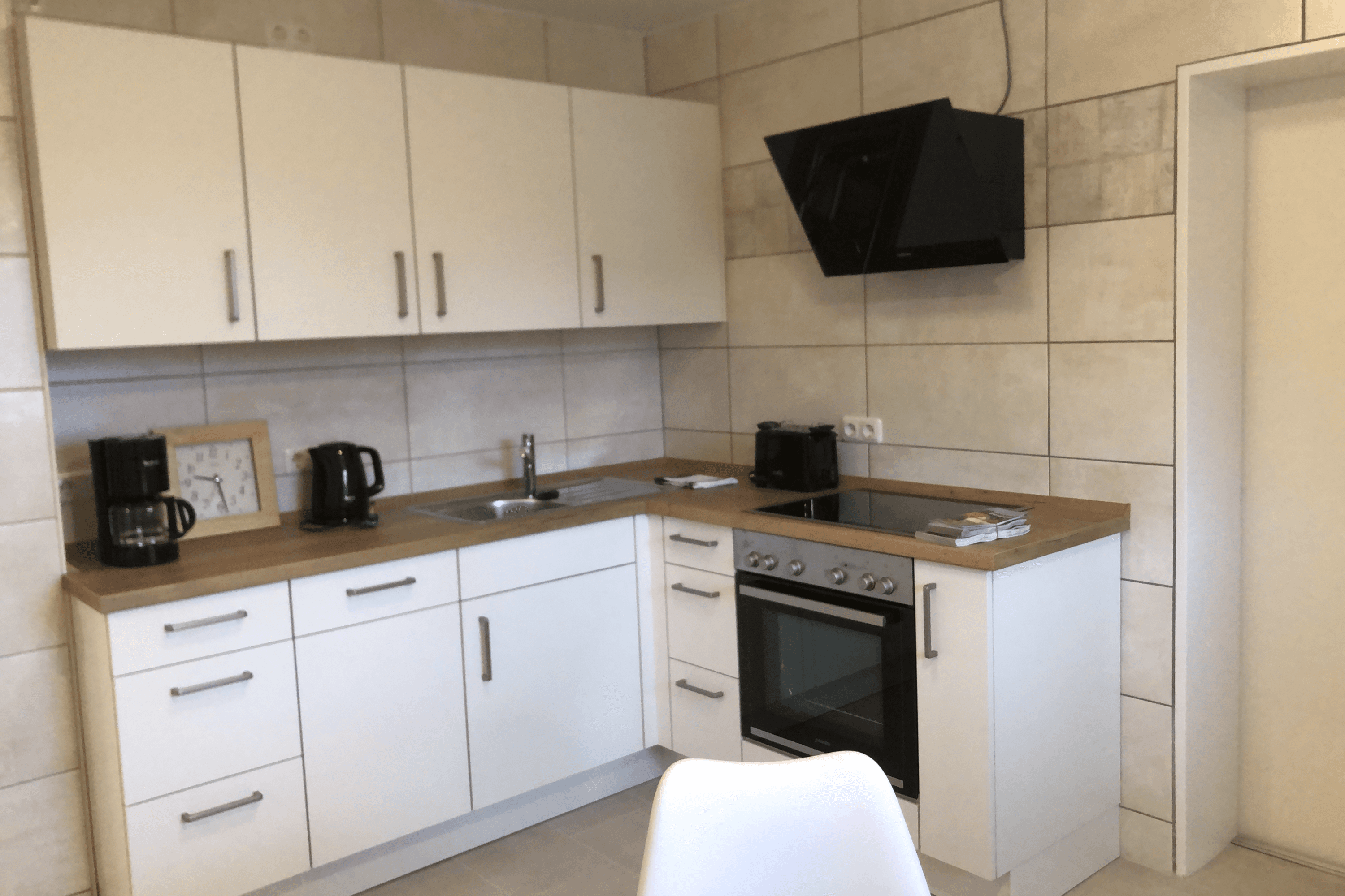 Küche im Ferienhaus Howe Bergen