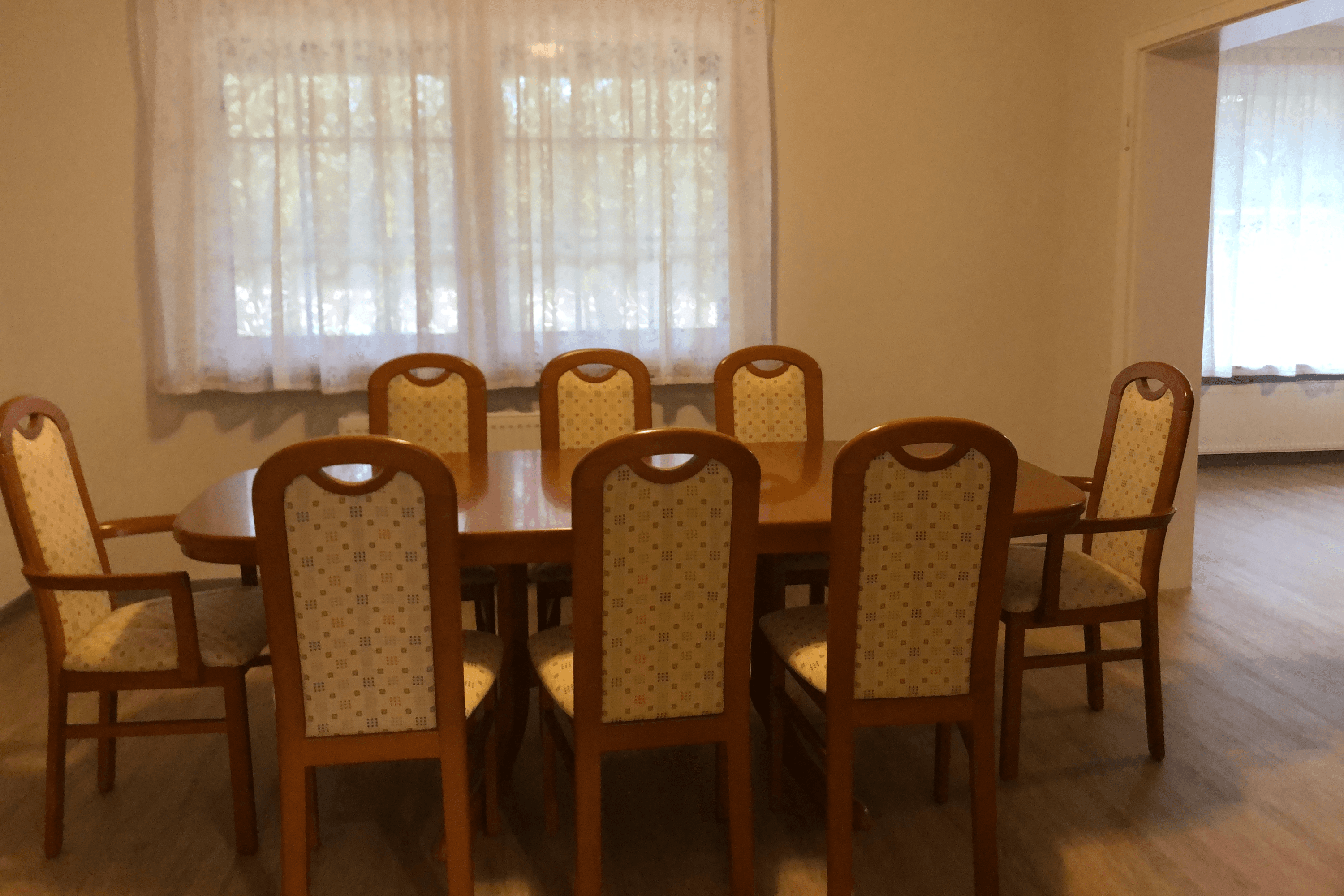 Esszimmer/Frühstückszimmer im Ferienhaus Howe Bergen