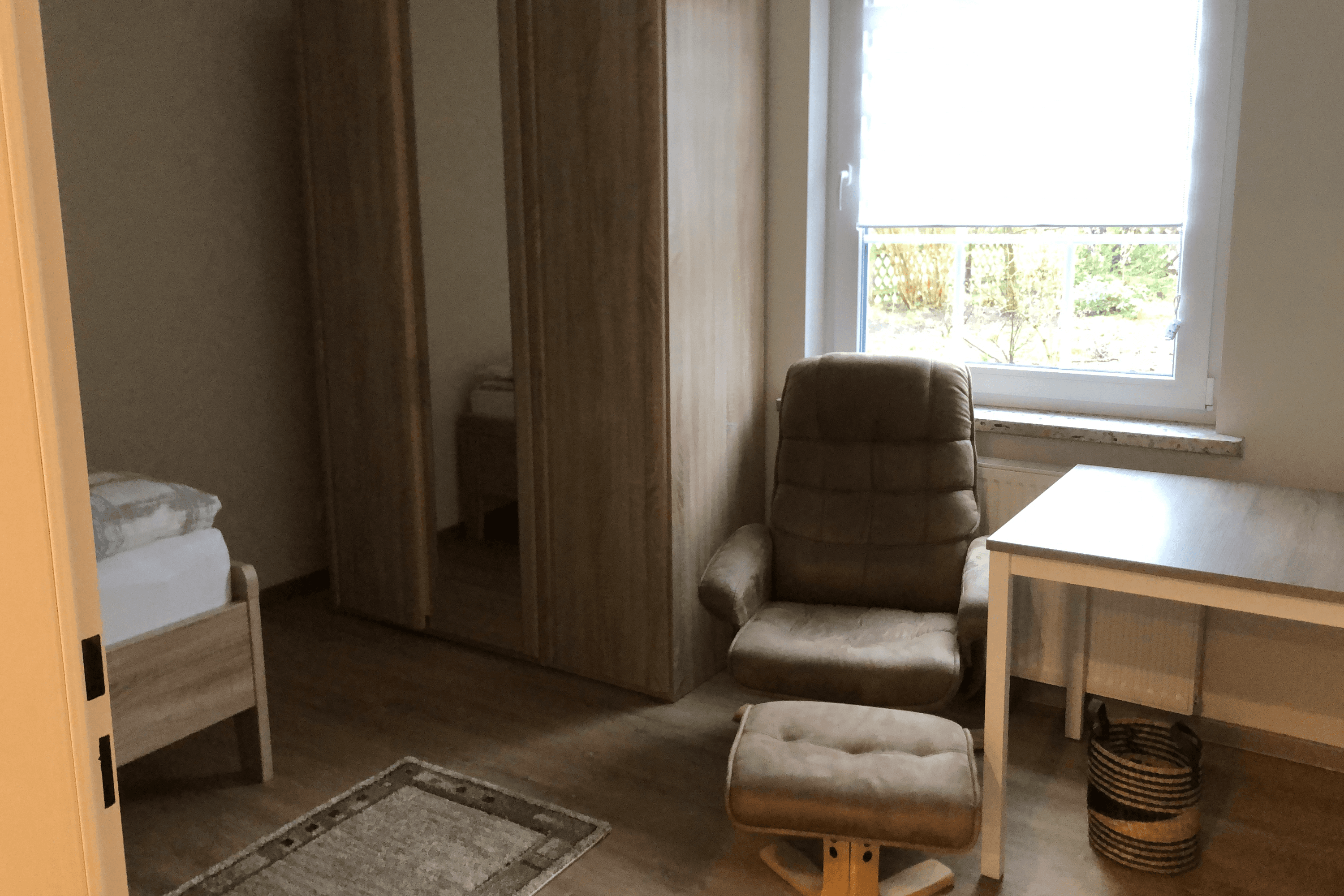 Einzelzimmer im Erdgeschoss des Ferienhaus Howe Bergen