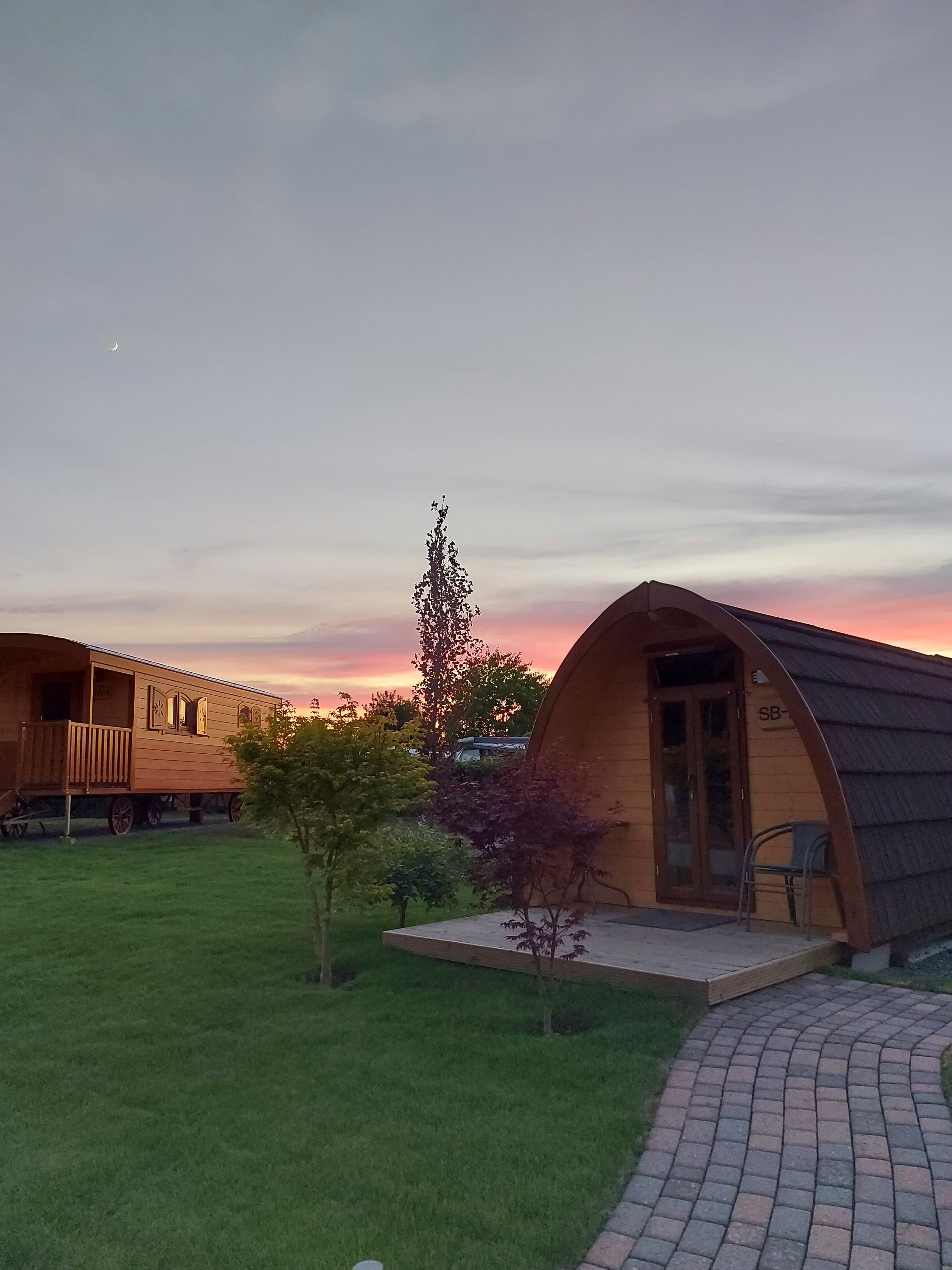 Unterkünfte für Wanderer auf dem Campingplatz in Soltau