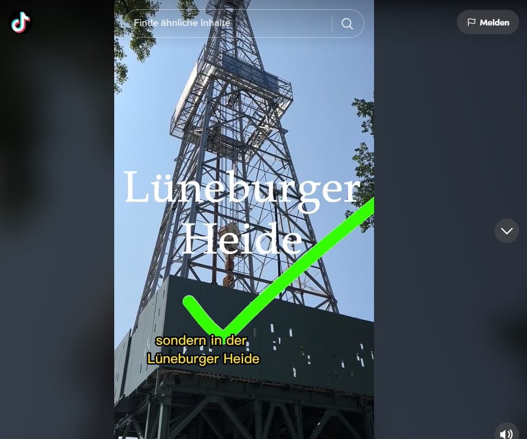 turm des erdölmuseums in wietze in der lüneburger heide