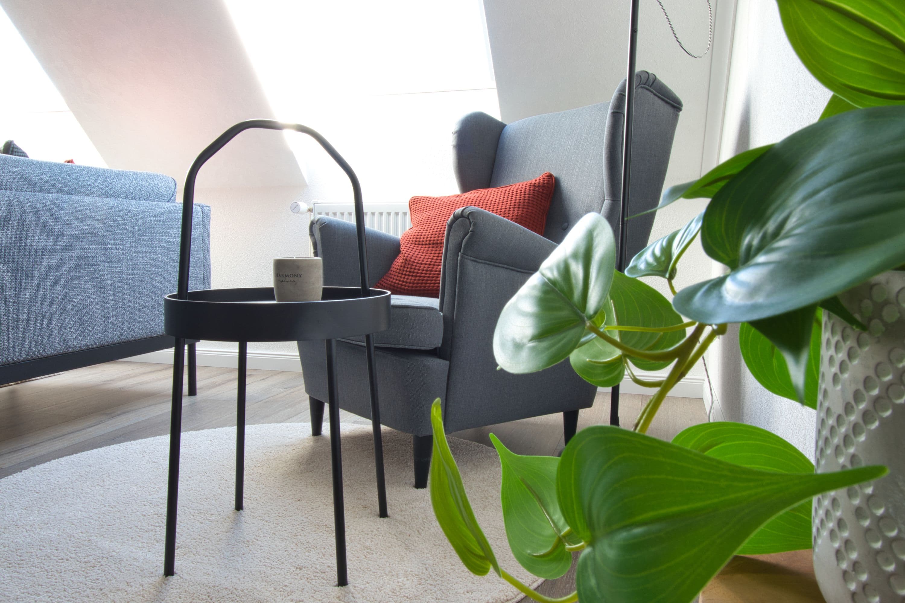 Wohnzimmer in der Ferienwohnung TraumZeit Müden Örtze