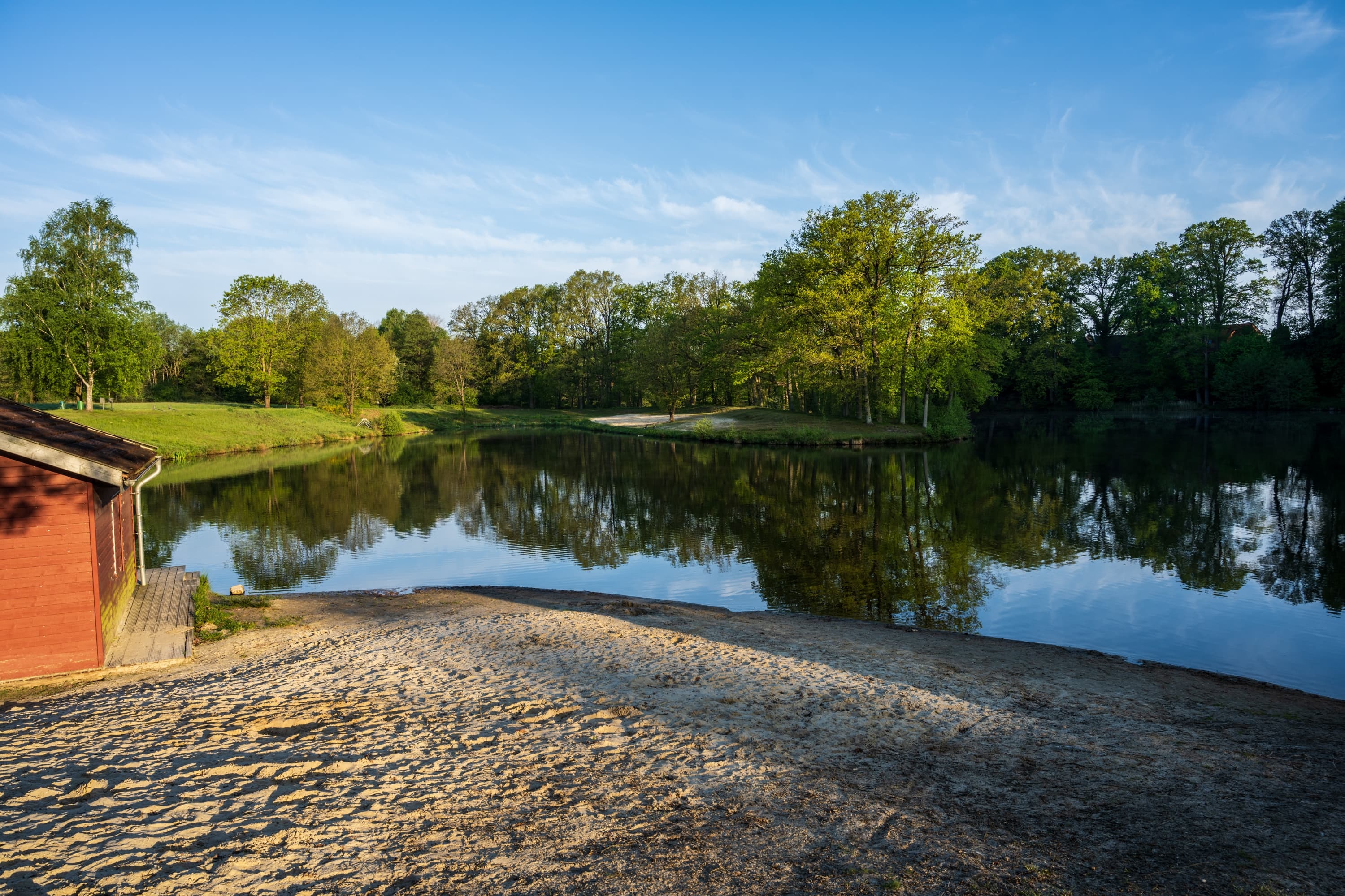 Badestrand am Brunausee Bispingen