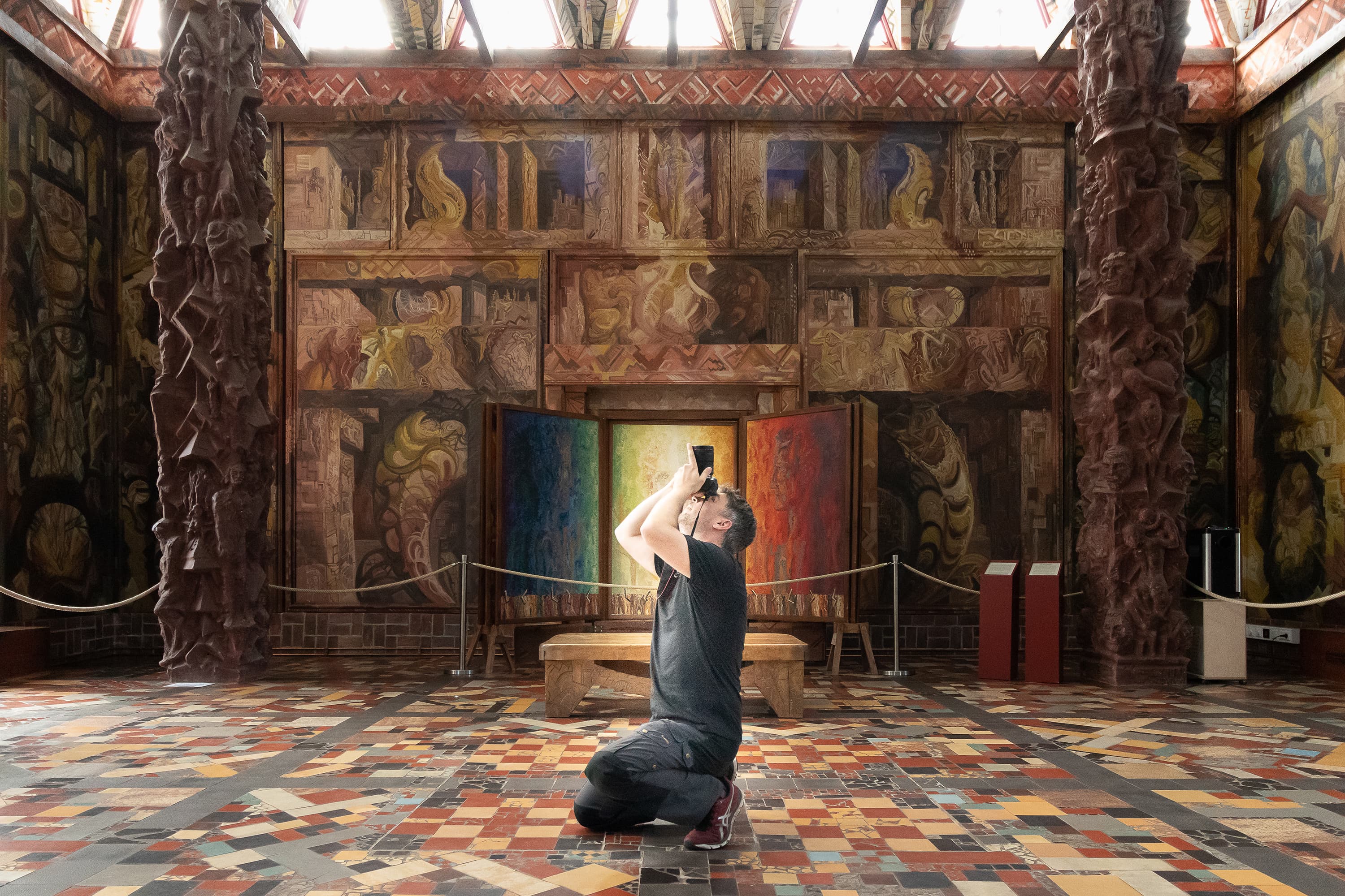 ein fotograf der lueneburger heide gmbh bei der arbeit