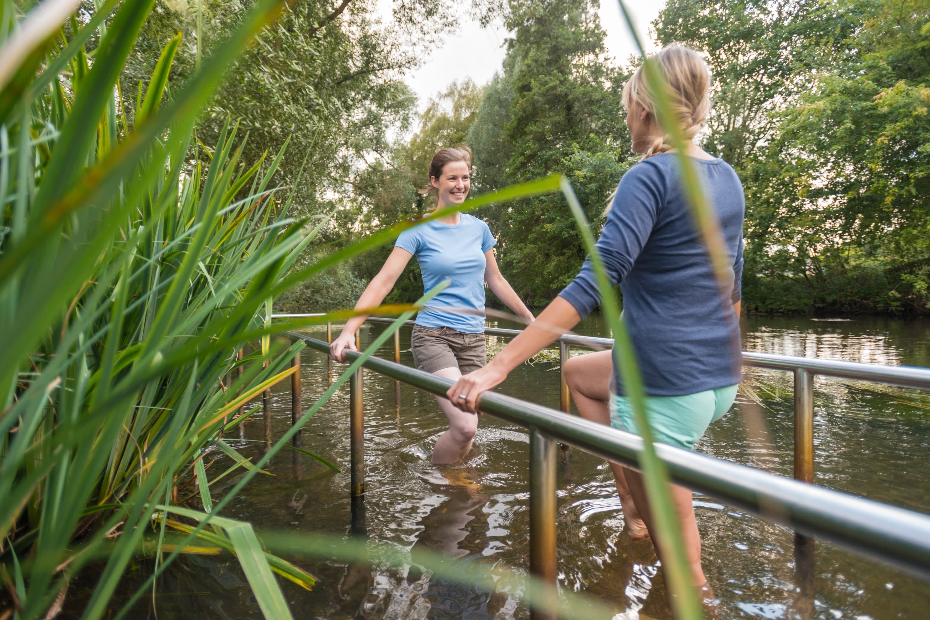 Wassertretstelle im Kurpark in Bad Bevensen