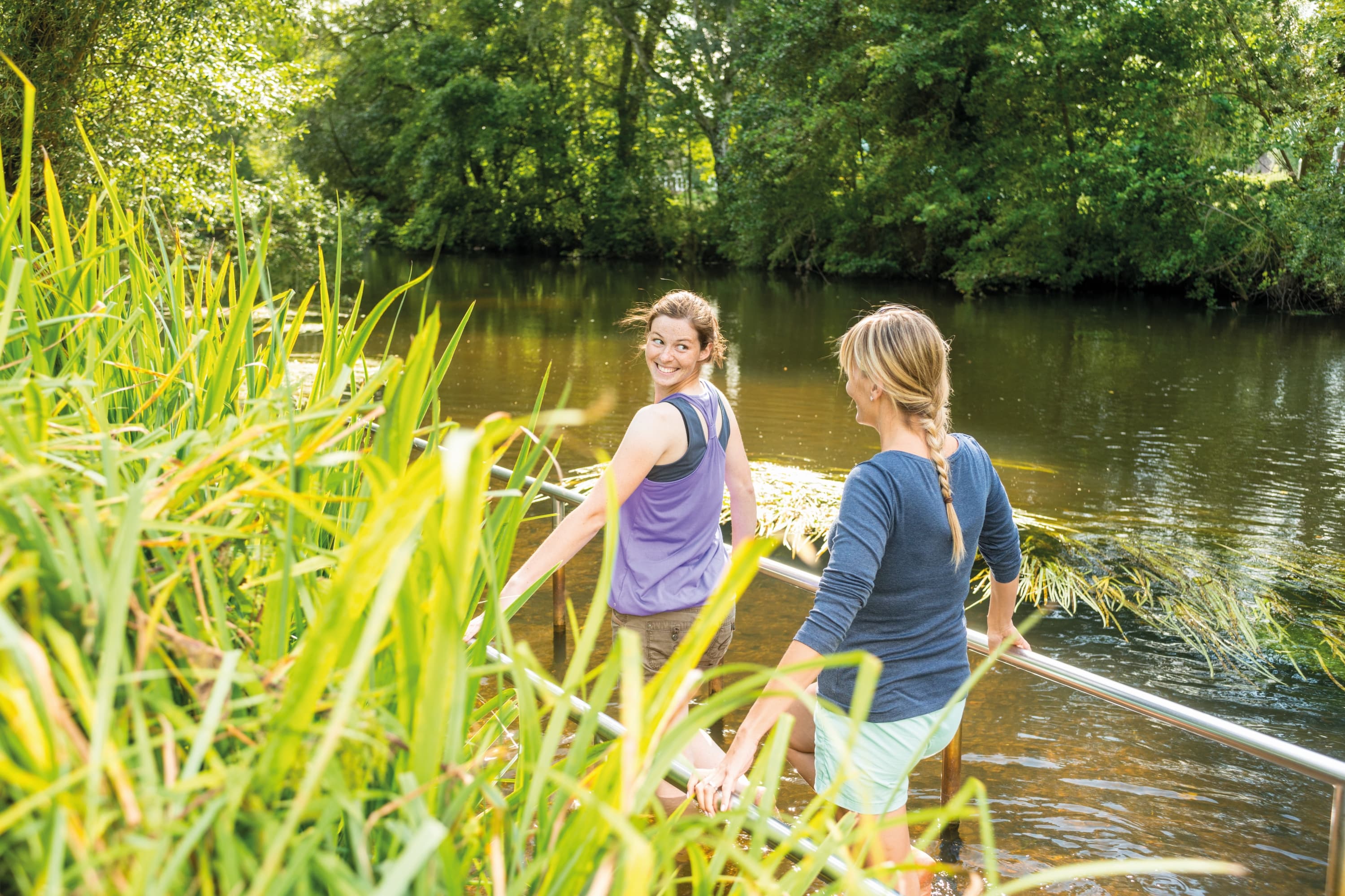Wassertretstelle im Kurpark in Bad Bevensen