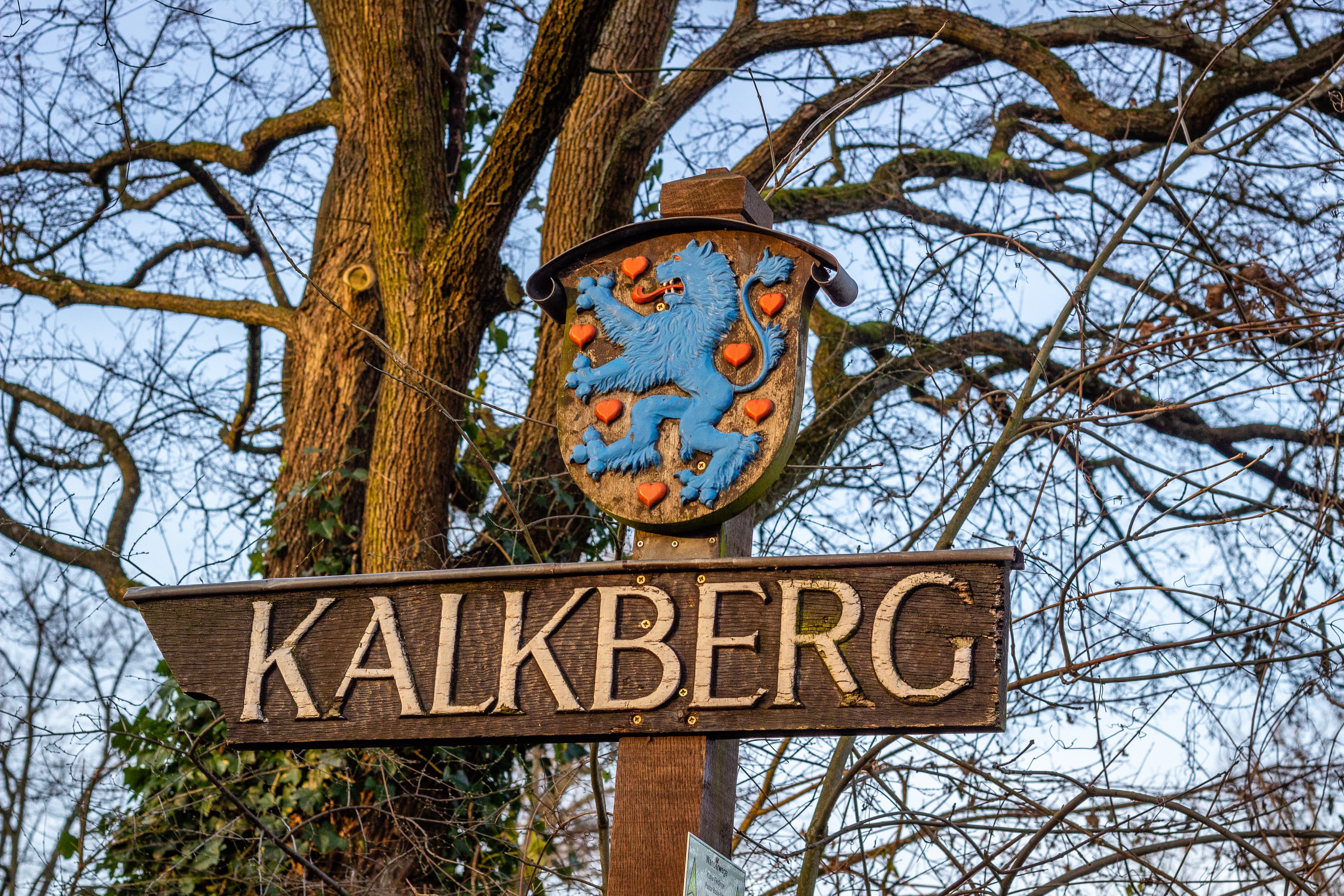 Die Ausschilderung zum Aussichtspunkt Kalkberg Lüneburg