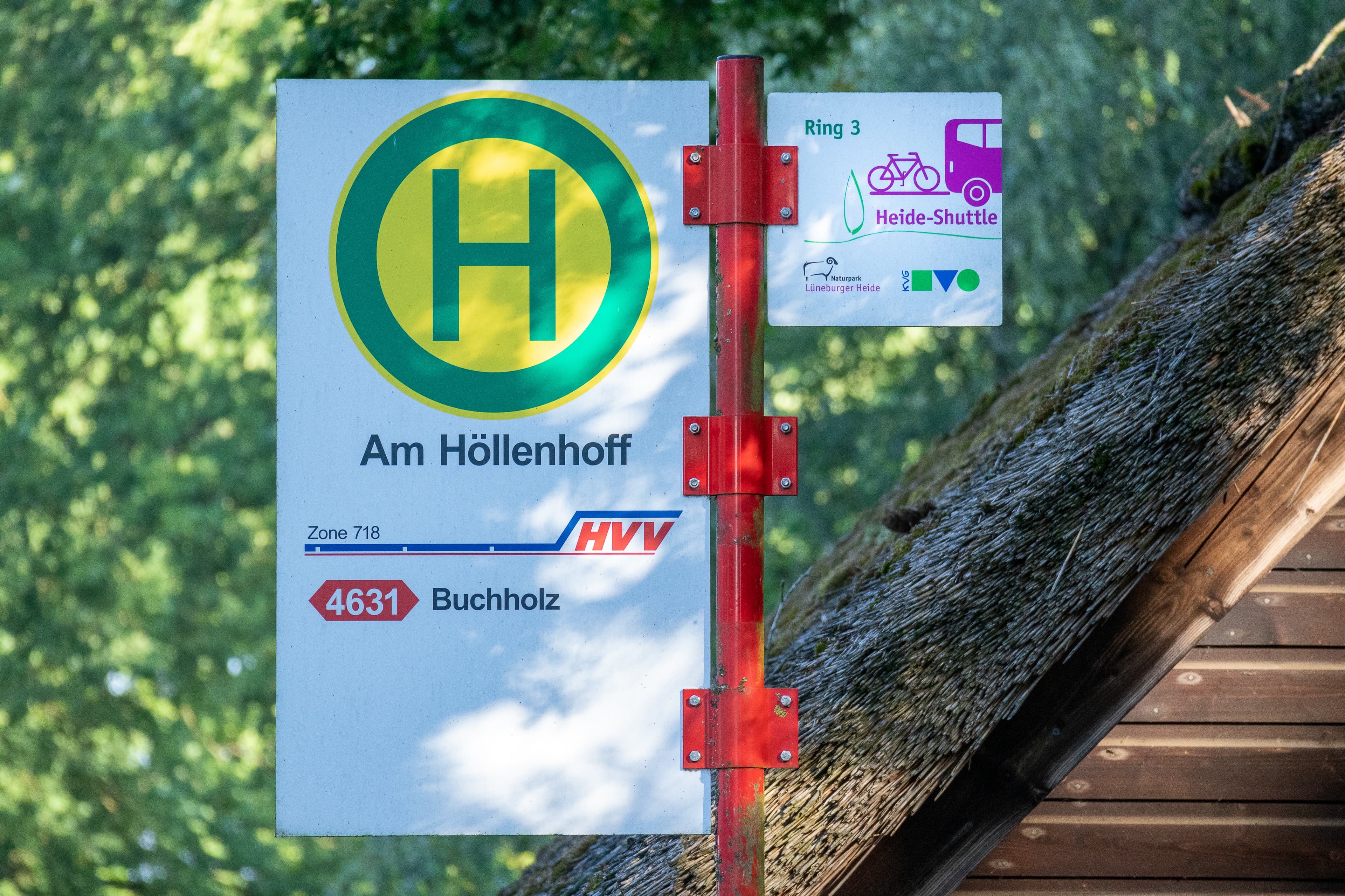 Heide Shuttle Haltestelle in Undeloh