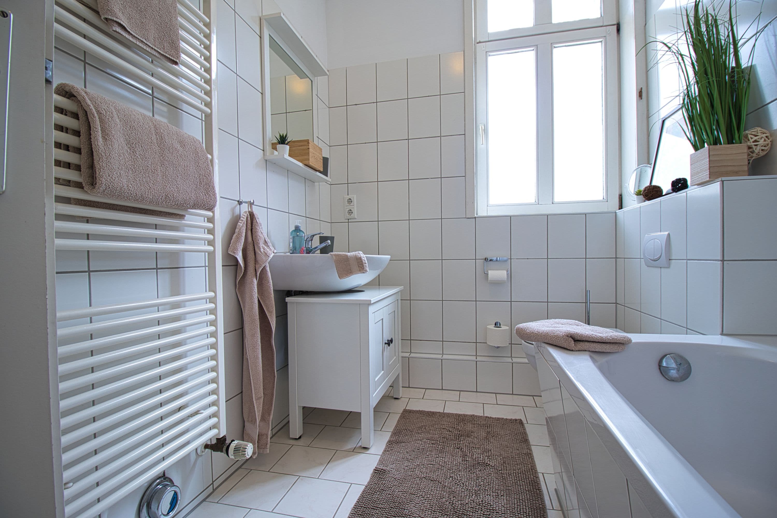 Badezimmer Ferienwohnung 5 Hofgut Beckedorf Hermannsburg