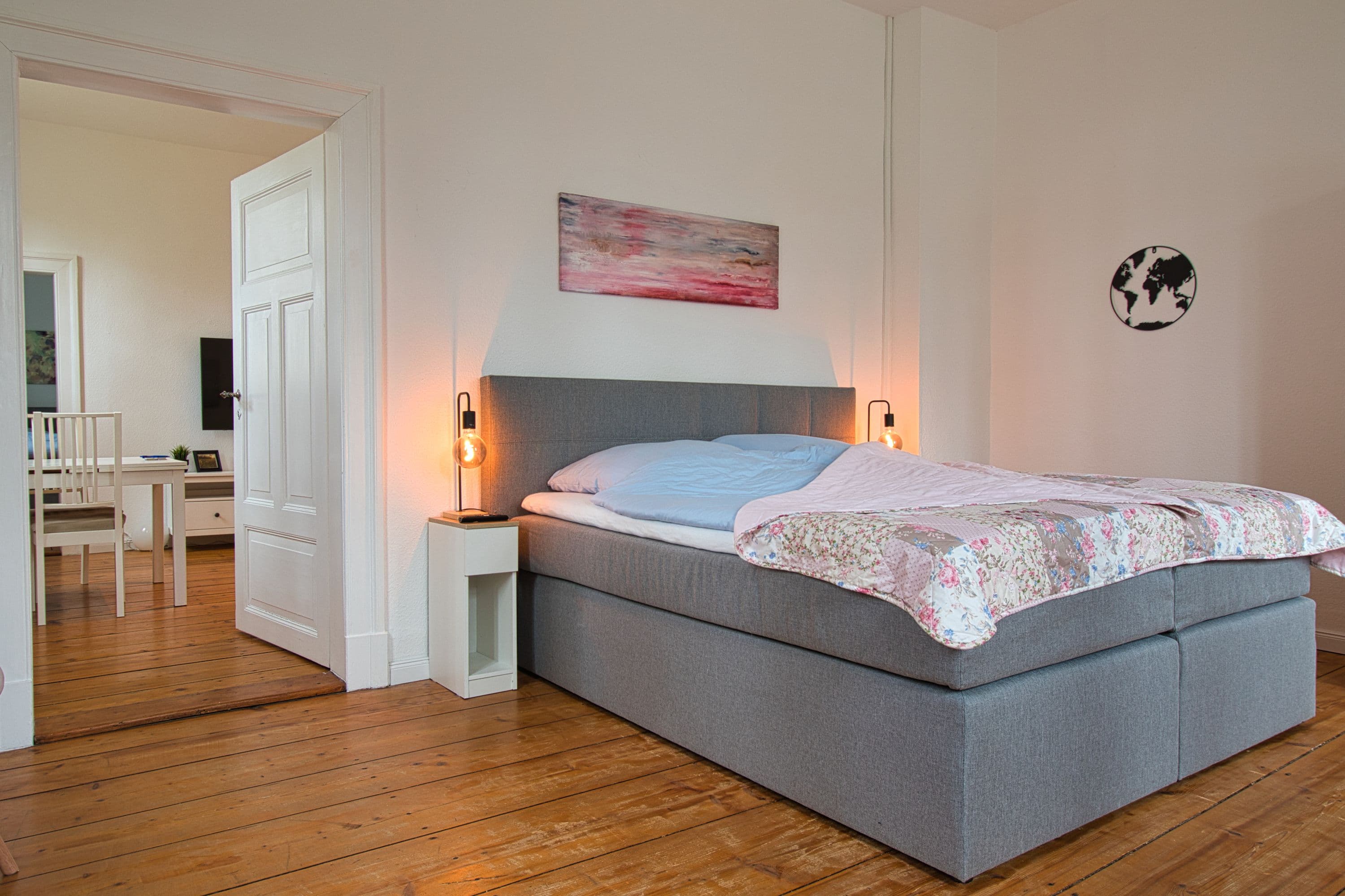 Schlafzimmer Ferienwohnung 5 Hofgut Beckedorf Hermannsburg