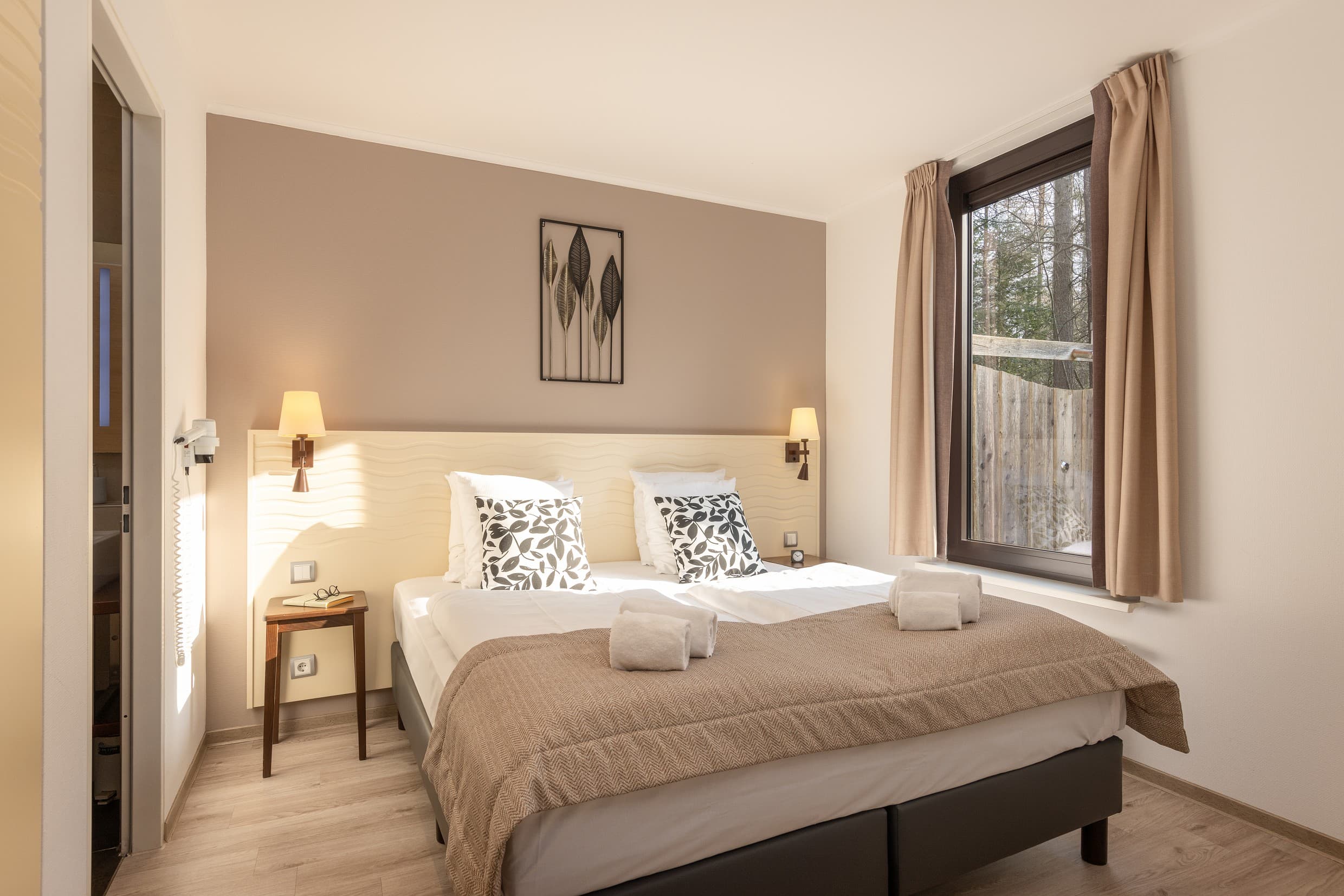 gemütliches Bett im Center Parcs Bispinger Heide