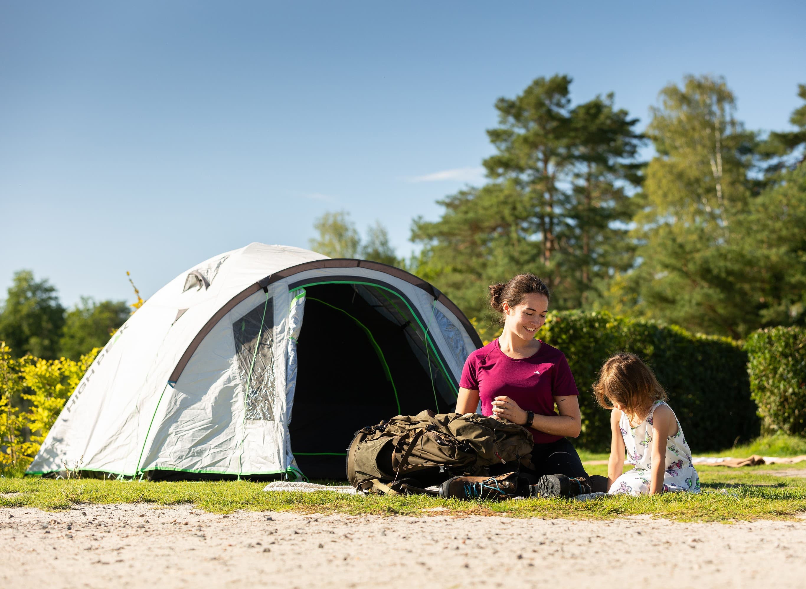 Zelten in der Lüneburger Heide in der Natur Kurzurlaub
