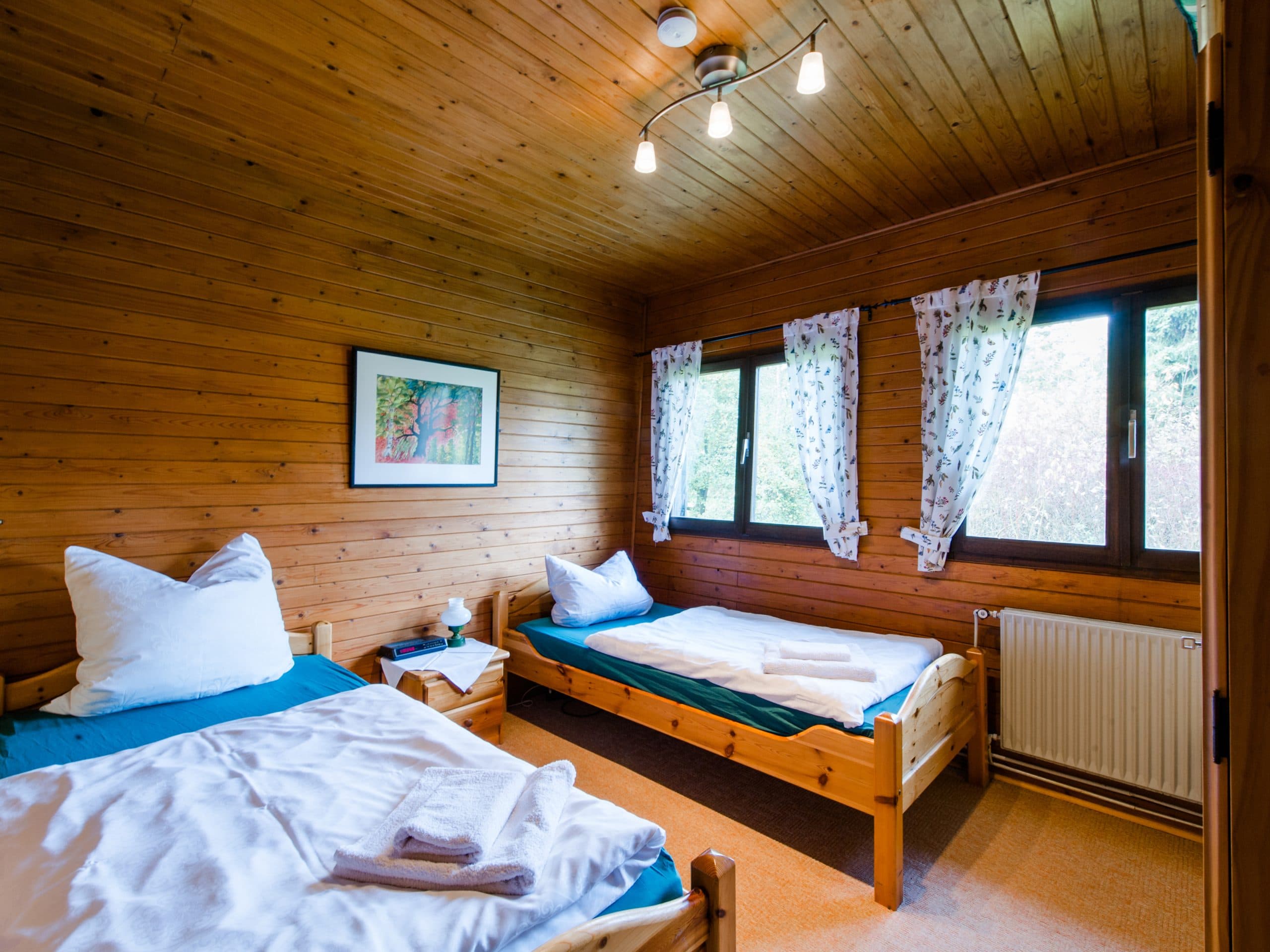 Heidegut Eschede Ferienhaus Biberburg Schlafbereich