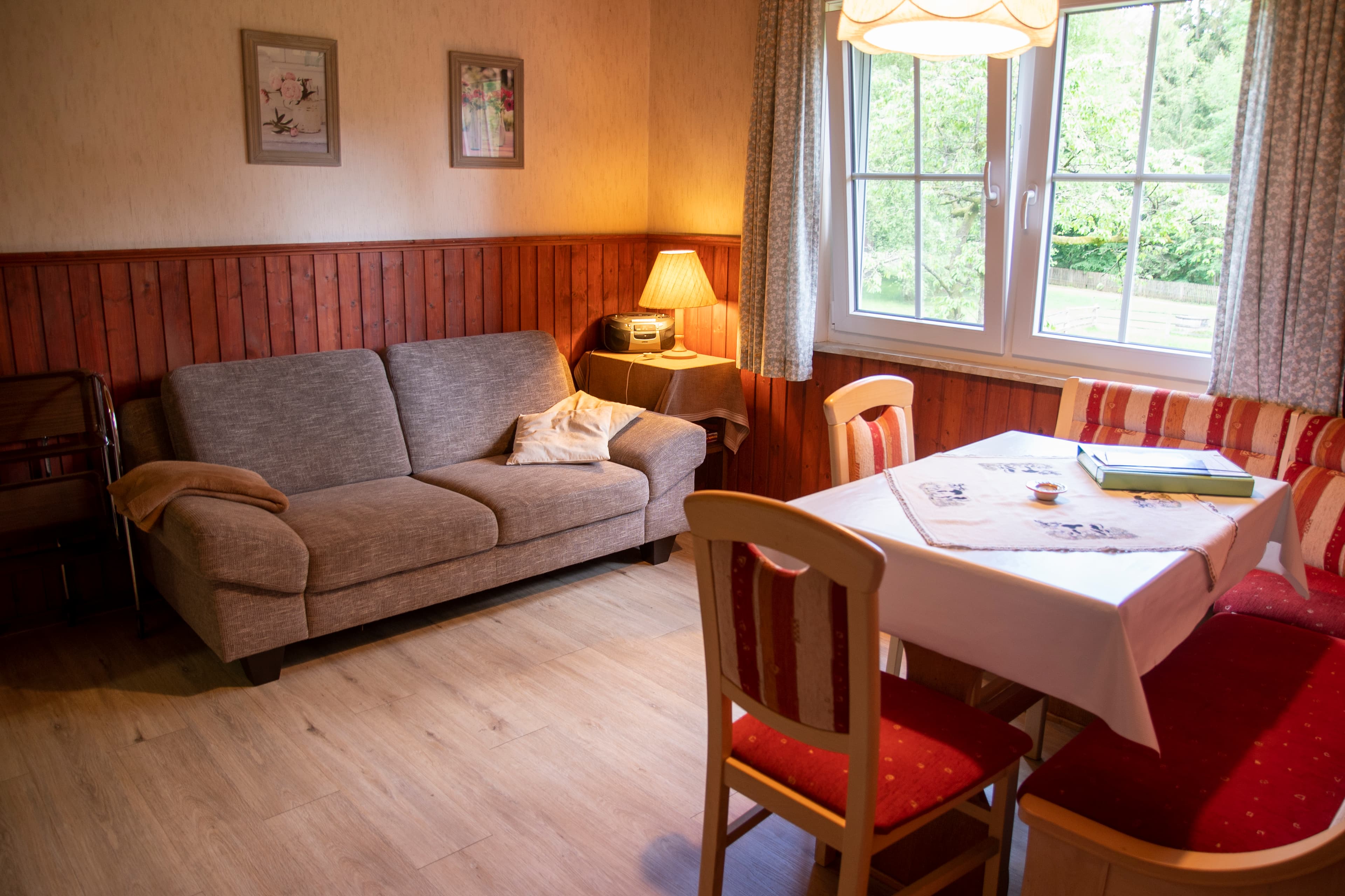 Wohnzimmer Ferienwohnung Hof Schlüpke Hermannsburg
