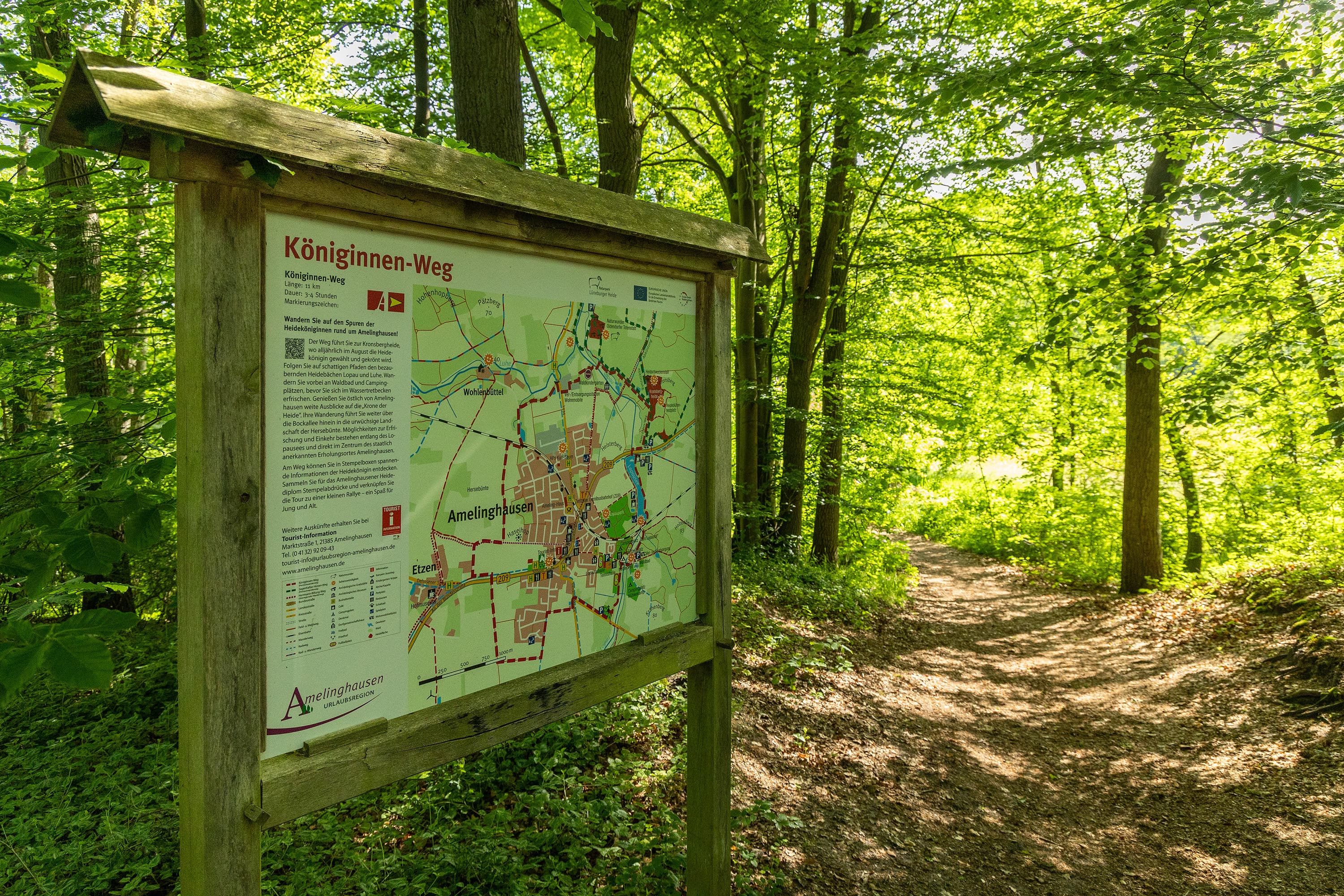 Amelinghausen Luhe Koeniginnen-Weg Infotafel