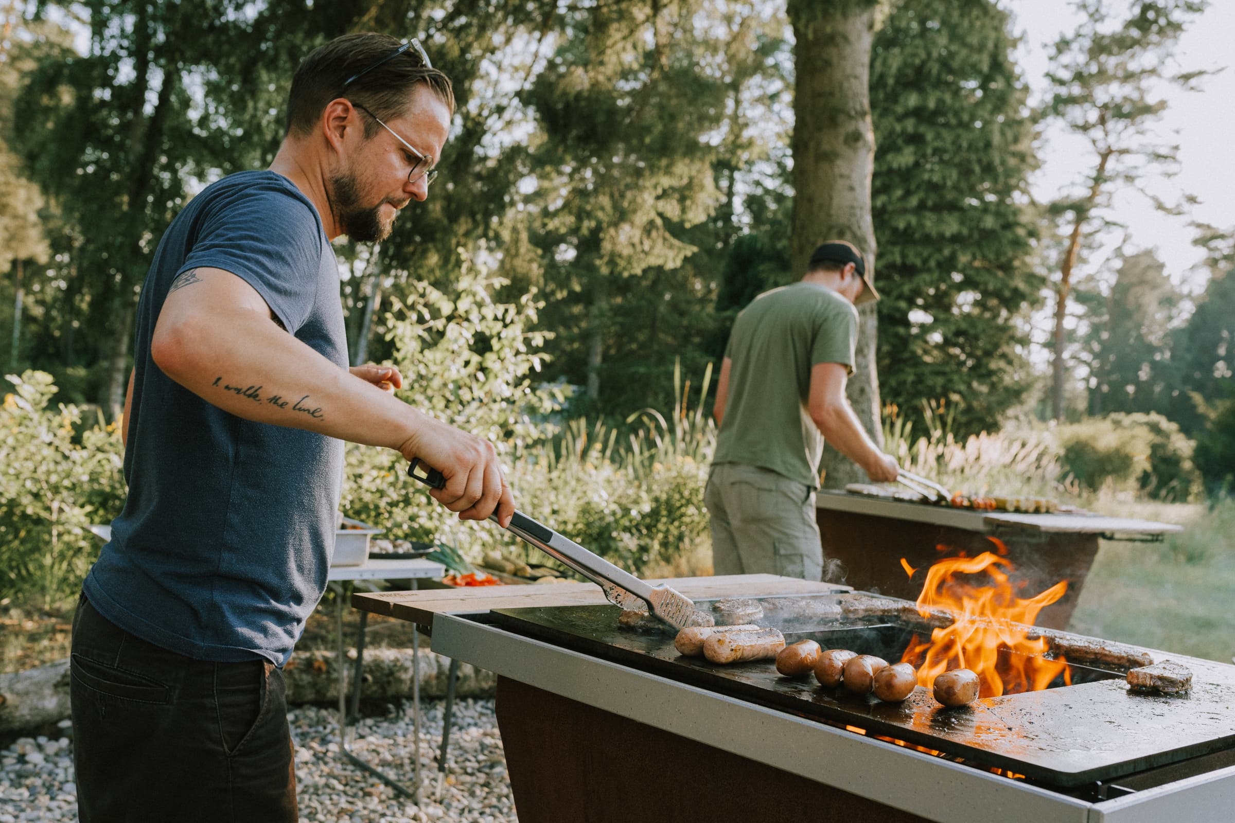 Grillen auf dem Wildwood Camping Lüneburger heide