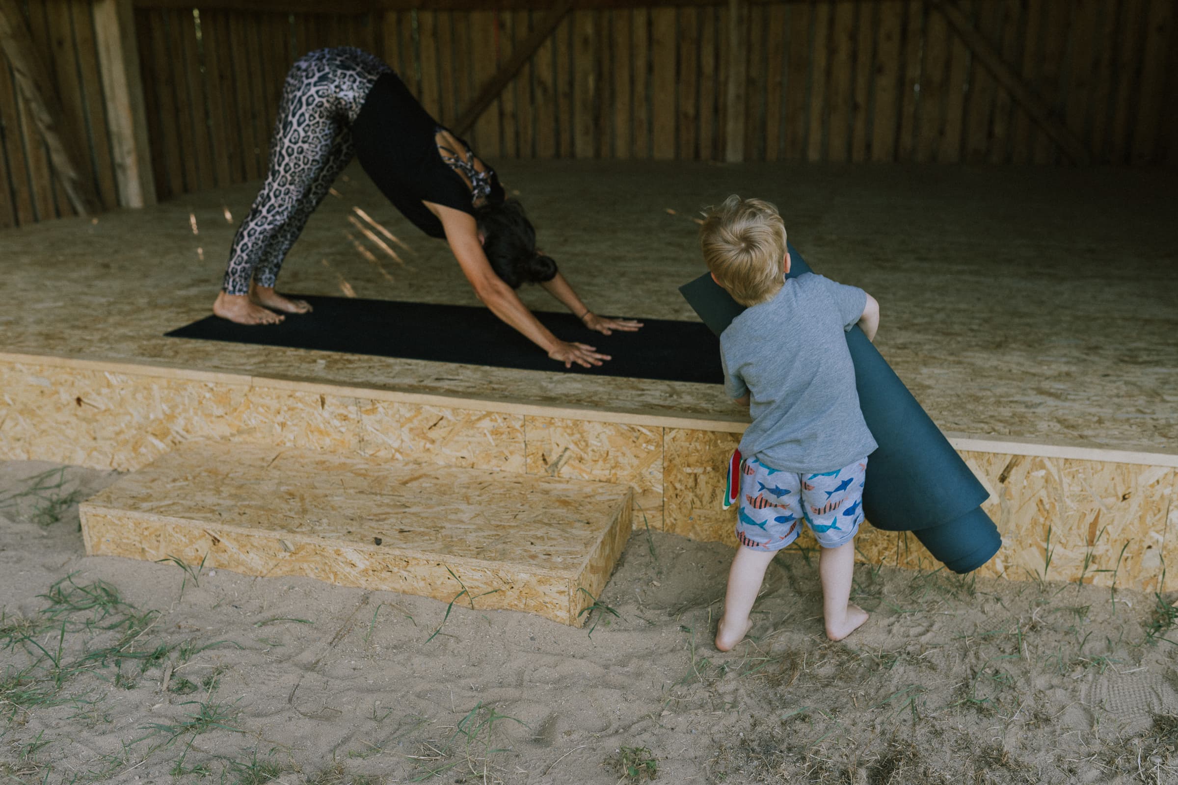 Yoga auf dem Wildwood Campingplatz Lüneburger Heide