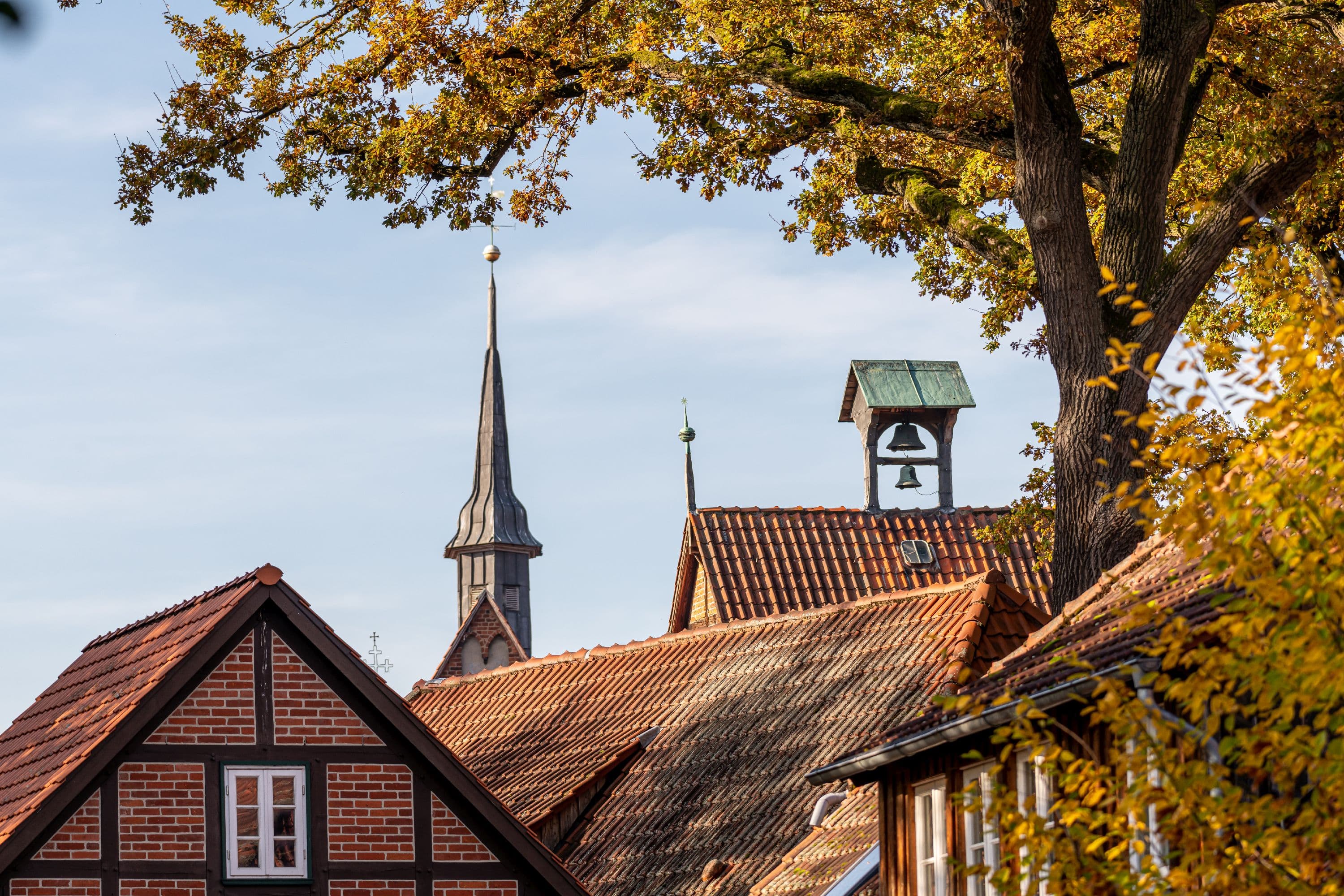 Der beiden Glockentürme in der Klostergemeinde Wienhausen