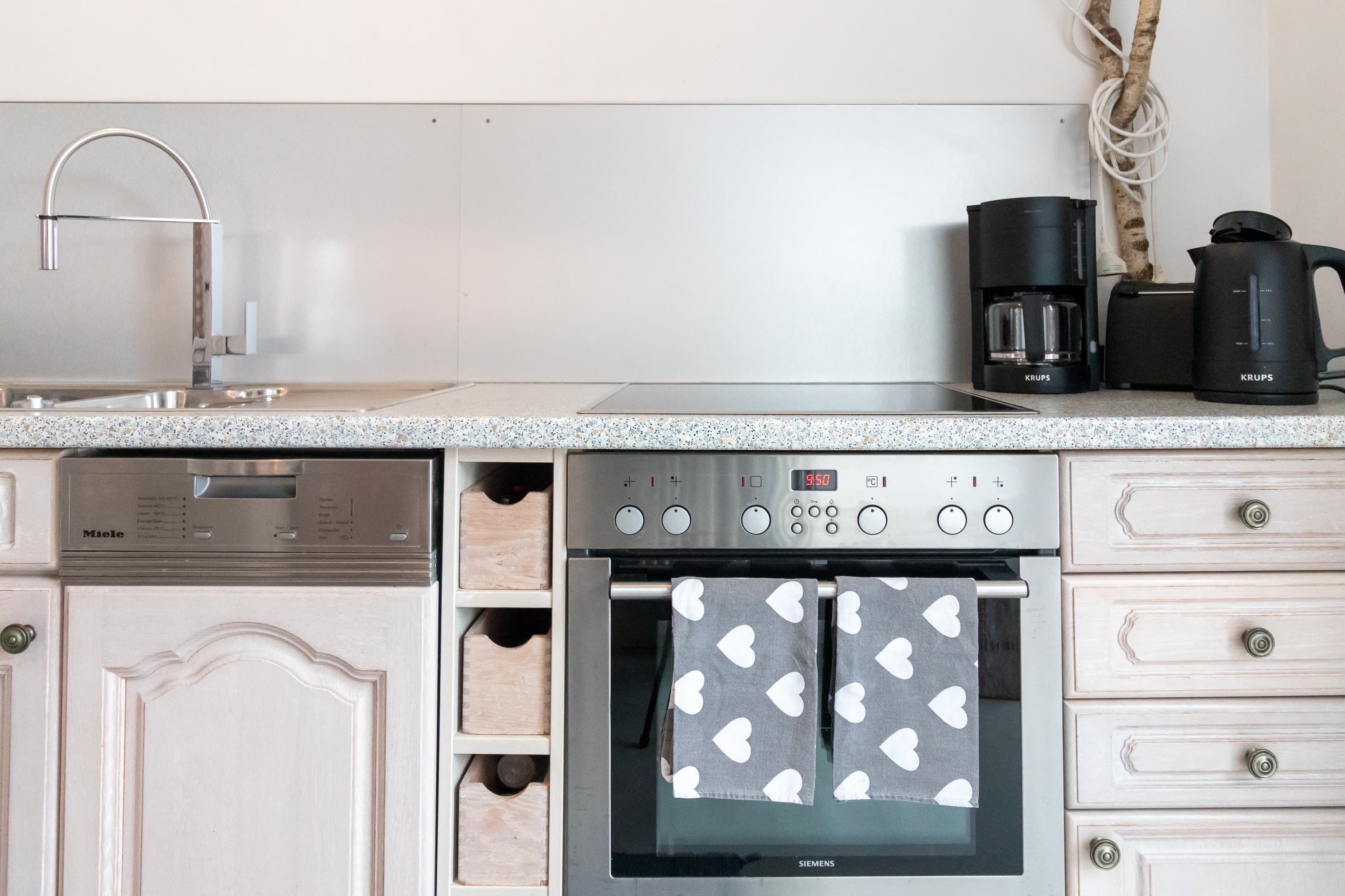 Das Ferienhaus dat huuske hat moderne küchengeräte