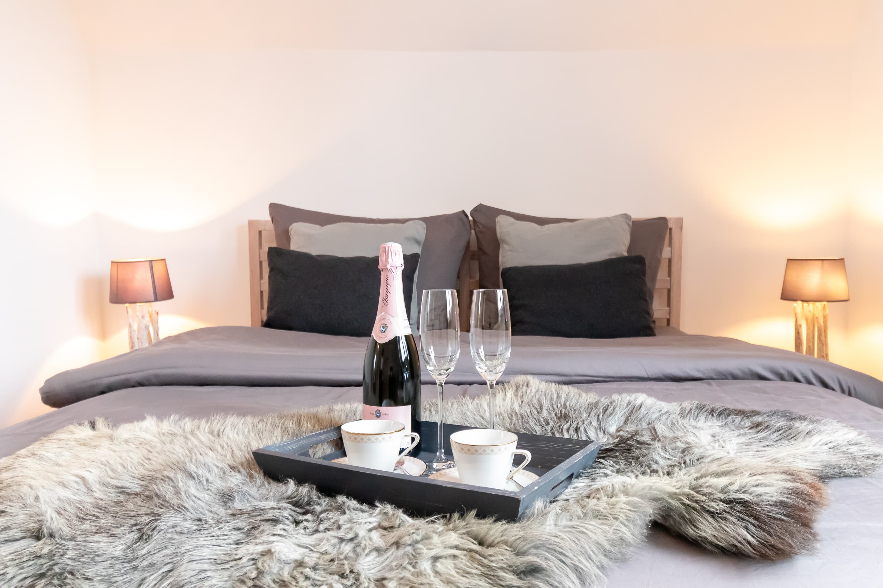 Schlafzimmer im Ferienhaus für 4 Personen in Salzhausen