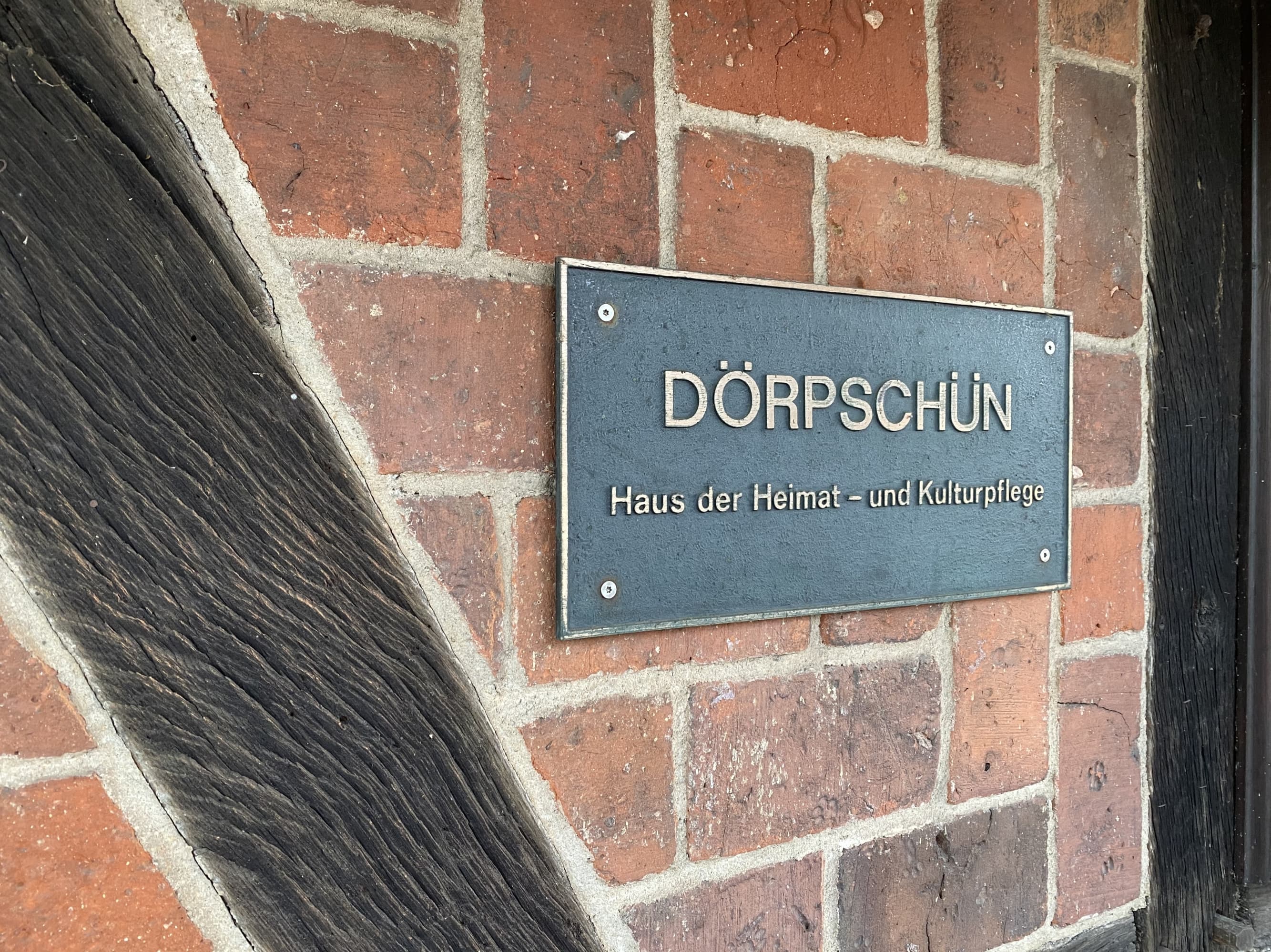 Schild an der Dörpschün in Salzhausen