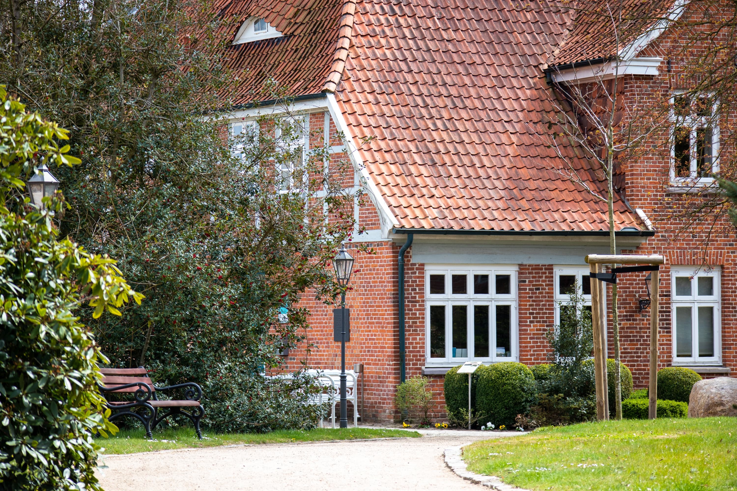 Der Eingangsbereich zum Haus des Gastes in Salzhausen