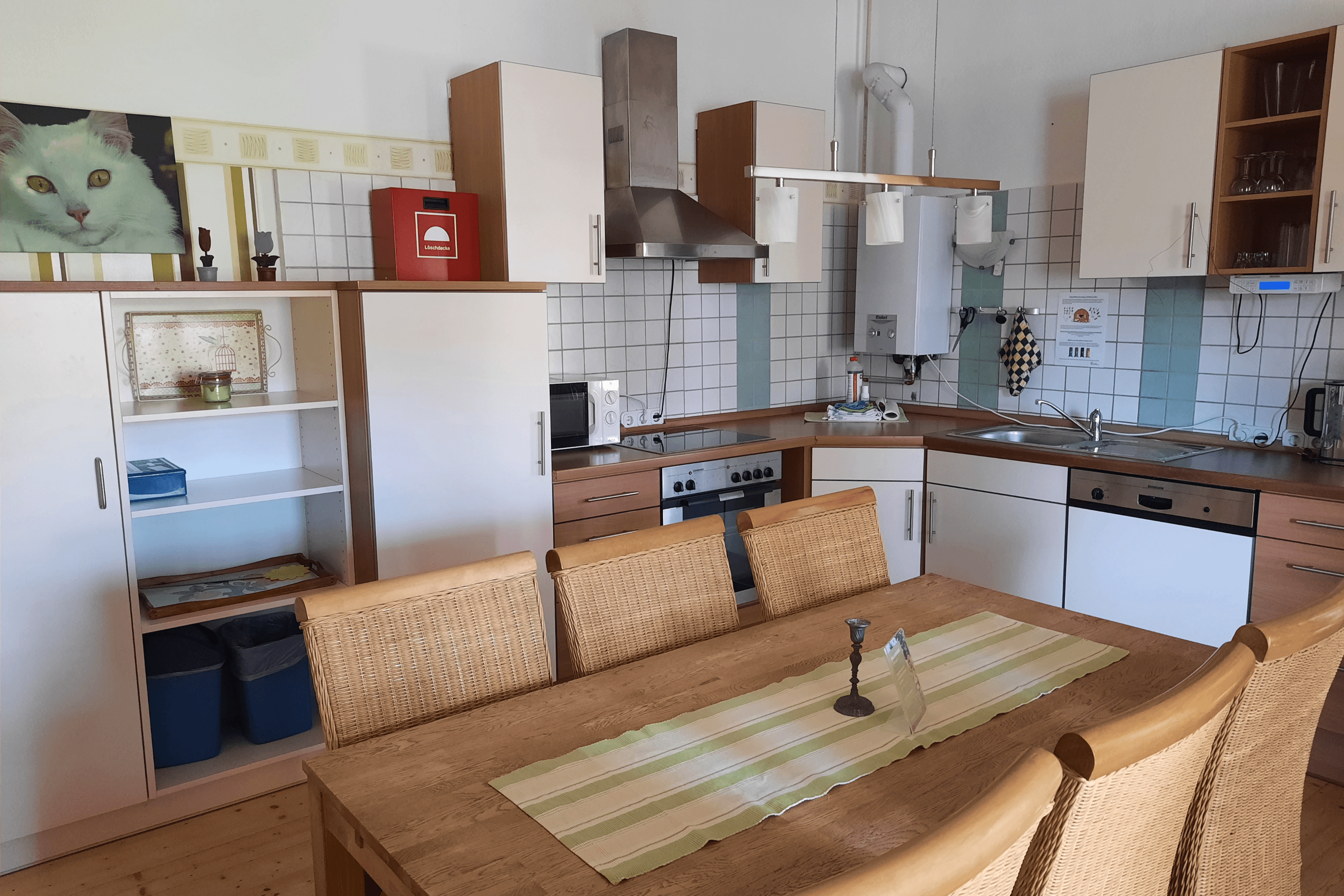 Küche in der Ferienwohnung Bauernstube auf dem Ferienhof Meyer Unterlüß