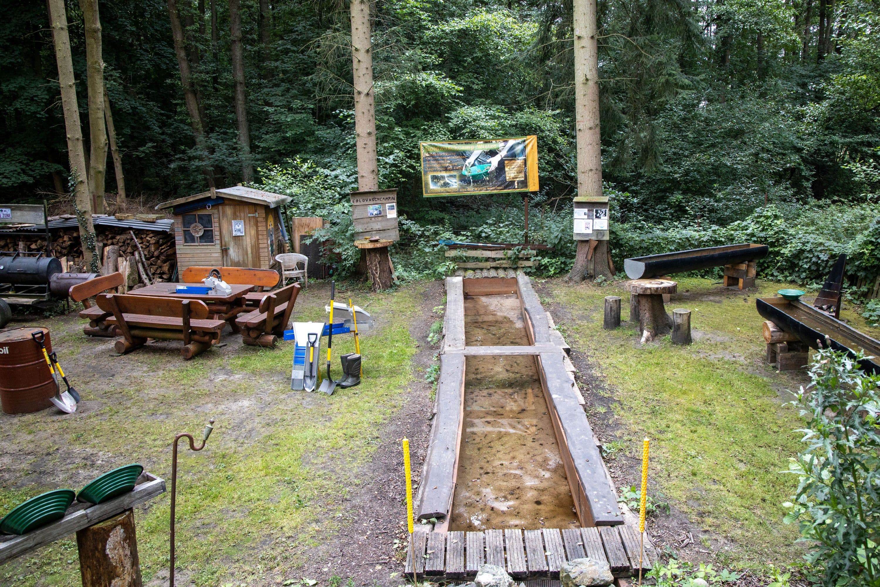 Goldwaschen in der Lüneburger Heide