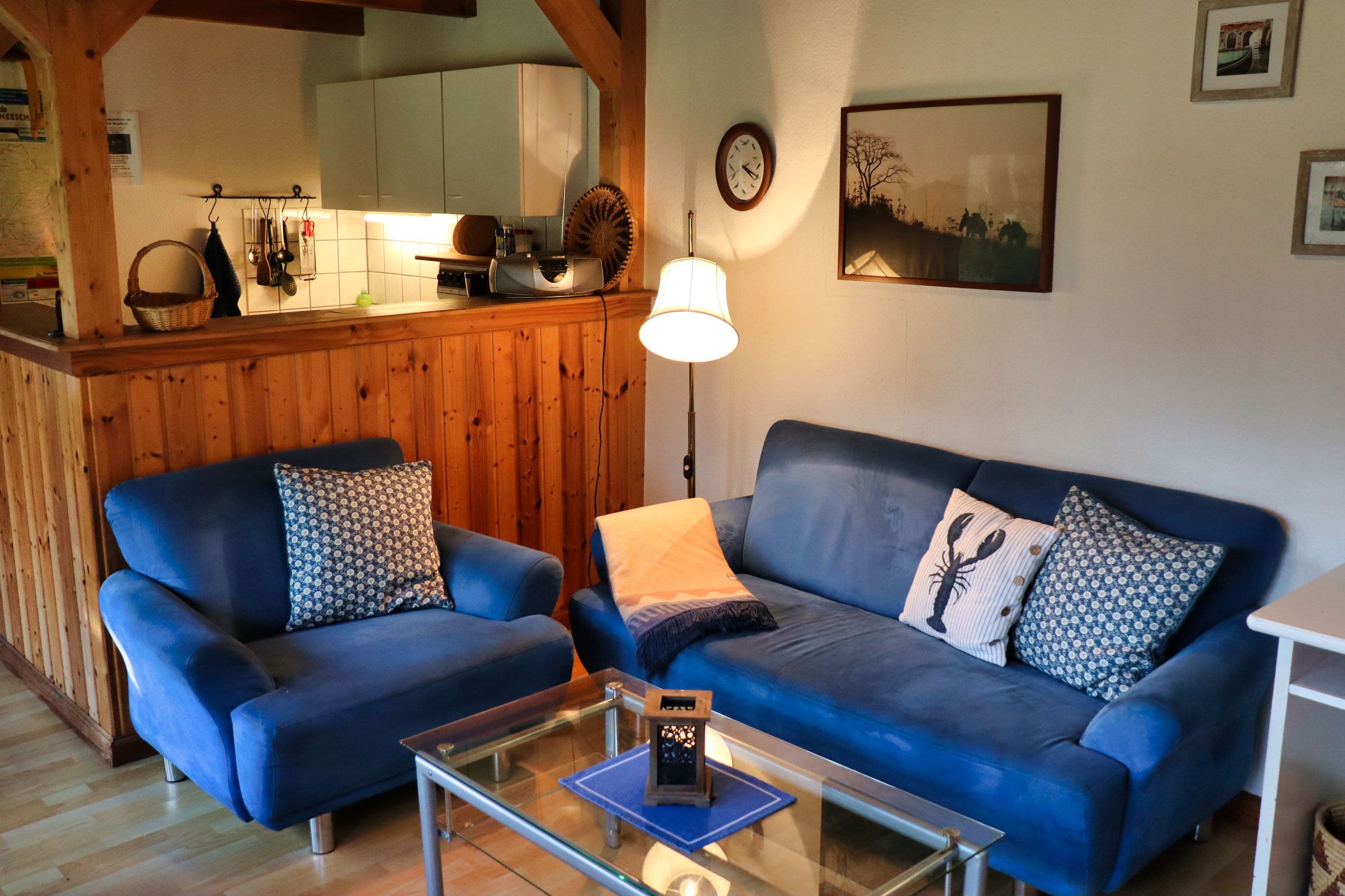 Gemütliche Sitzecke Ferienhaus Heesch in der südlichen Lüneburger Heide