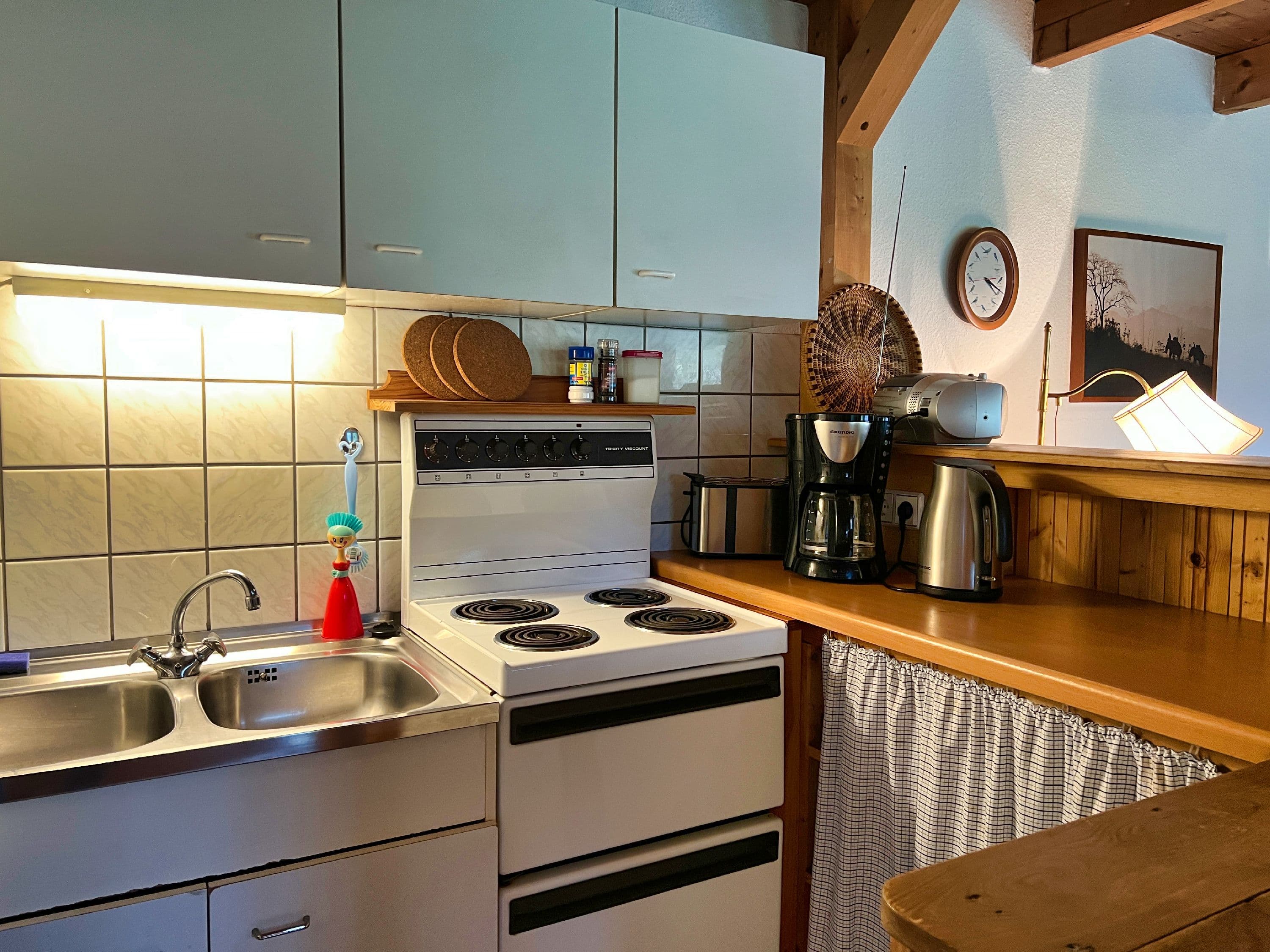 Küchenecke Ferienhaus Heesch südliche Lüneburger Heide