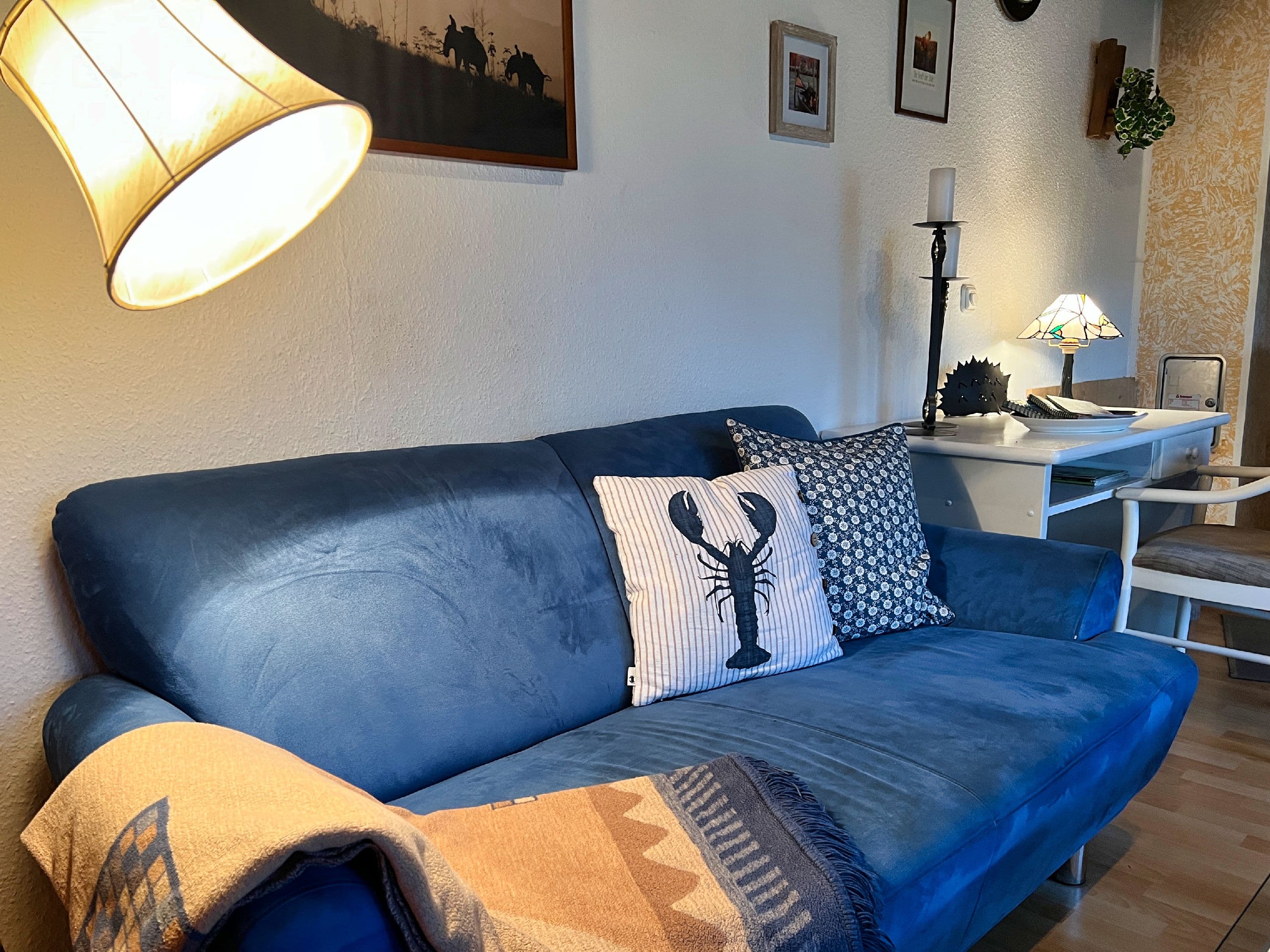 Leseecke im Ferienhaus Heesch in der südlichen Lüneburger Heide