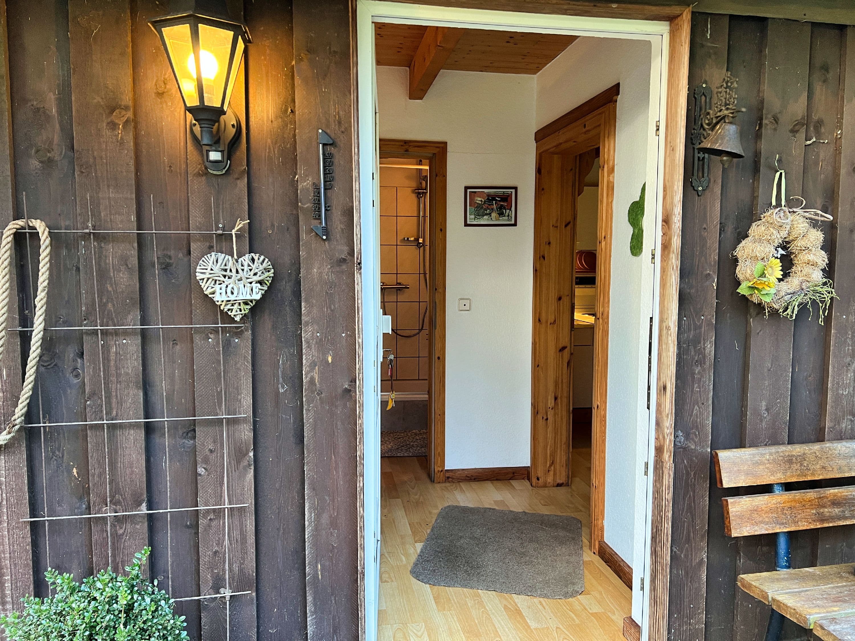 Eingang Ferienhaus Heesch in Lutterloh südliche Lüneburger Heide