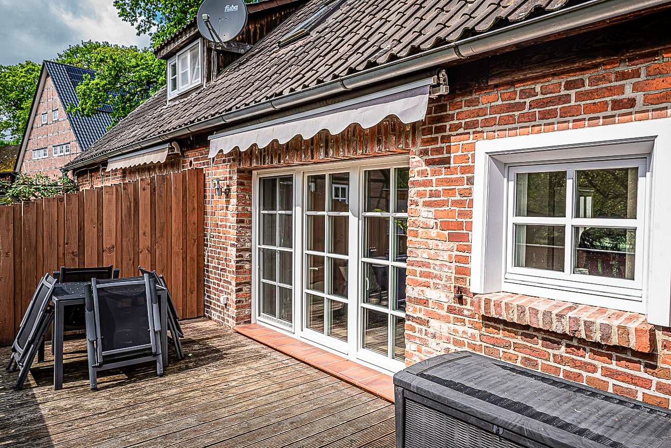 Balkon der Fewo Hof Bockelmann Bispingen Lüneburger Heide