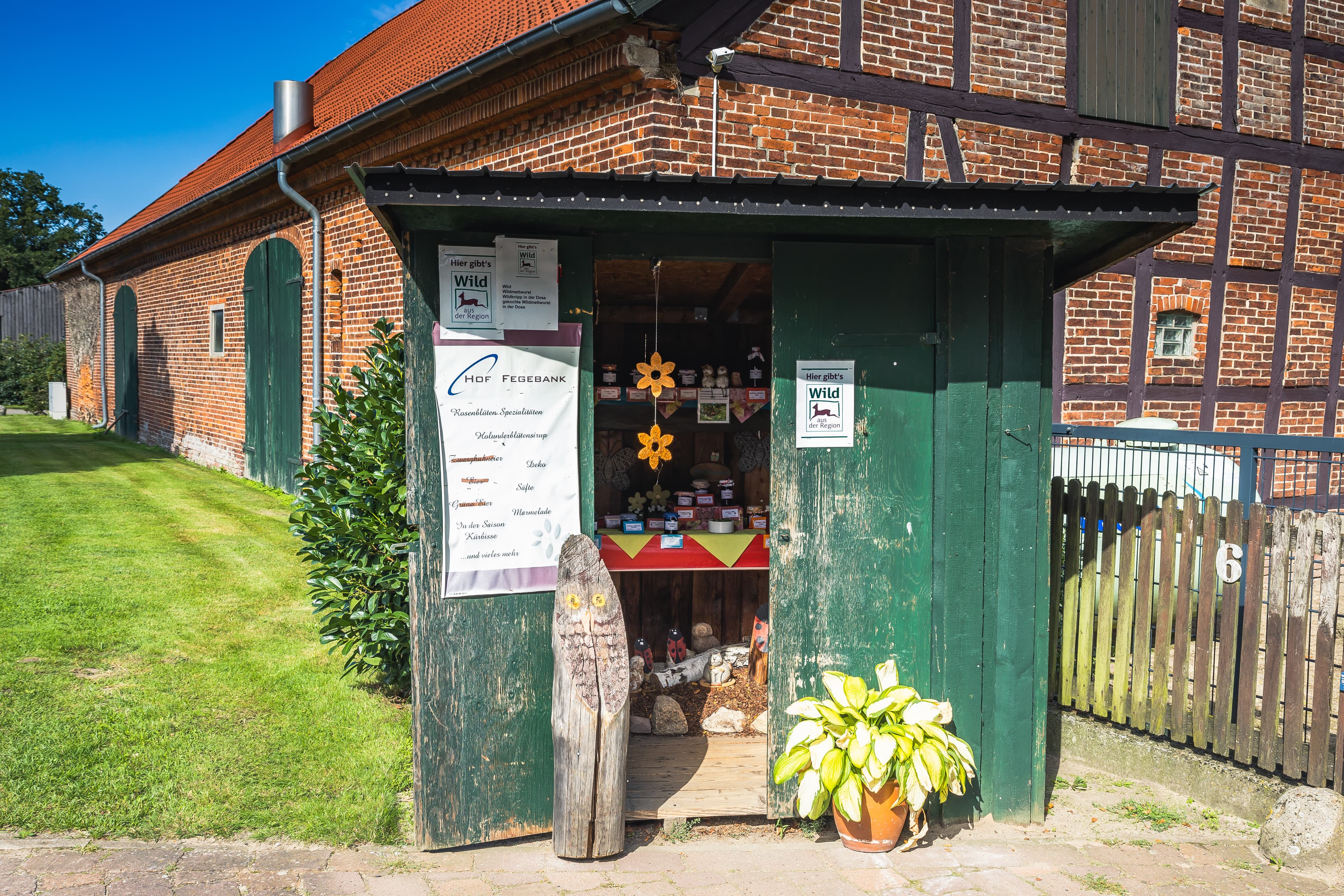 Es gibt viele Hofläden in der Lüneburger Heide